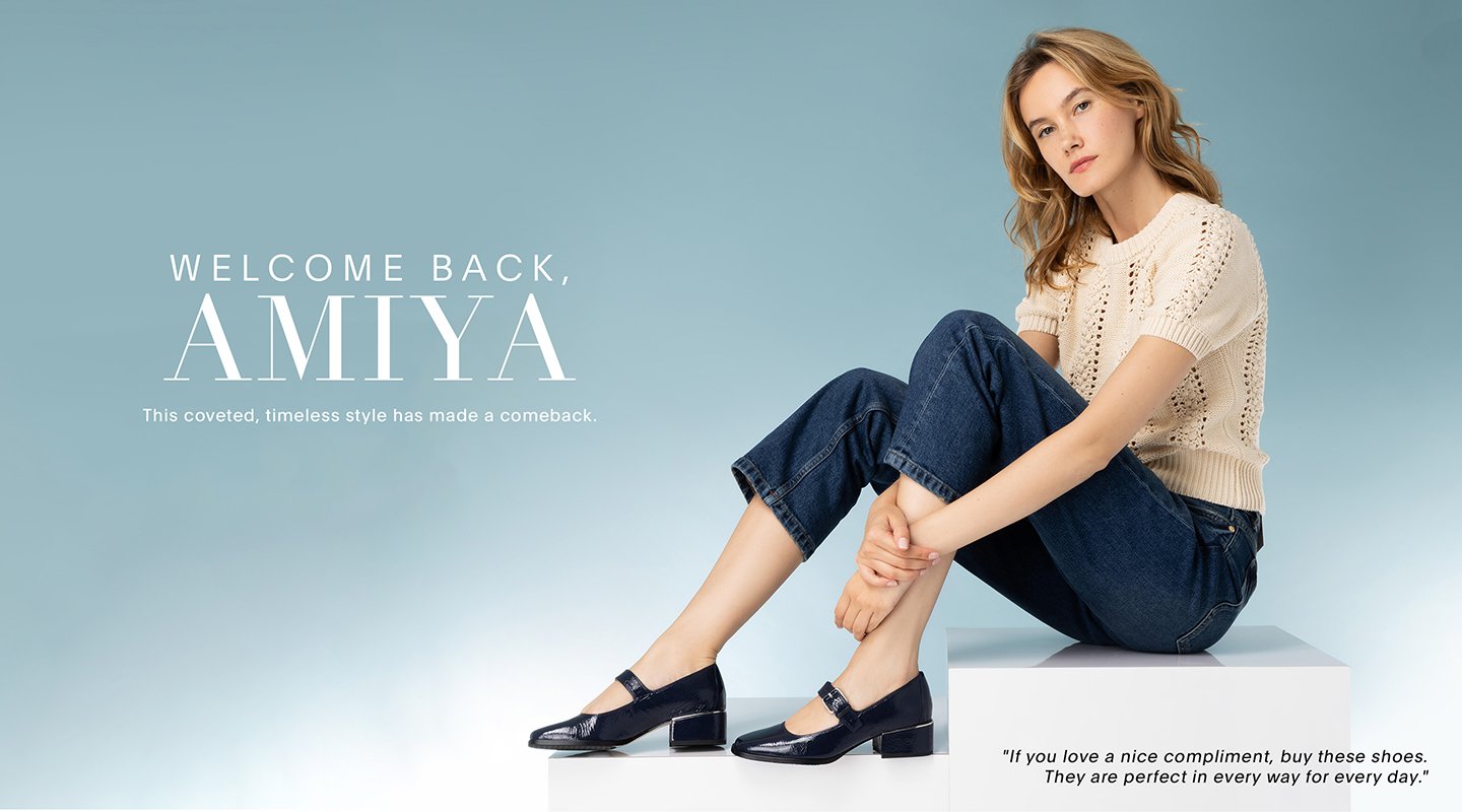 WELCOME BACK, AMIYA This coveted, timeless style has made a comeback.