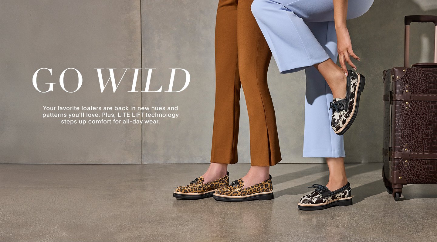 GO WILD. Your favorite loafers are back in new hues and patterns you'll love. Plus, LITE LIFT technology steps up comfort for all day wear.