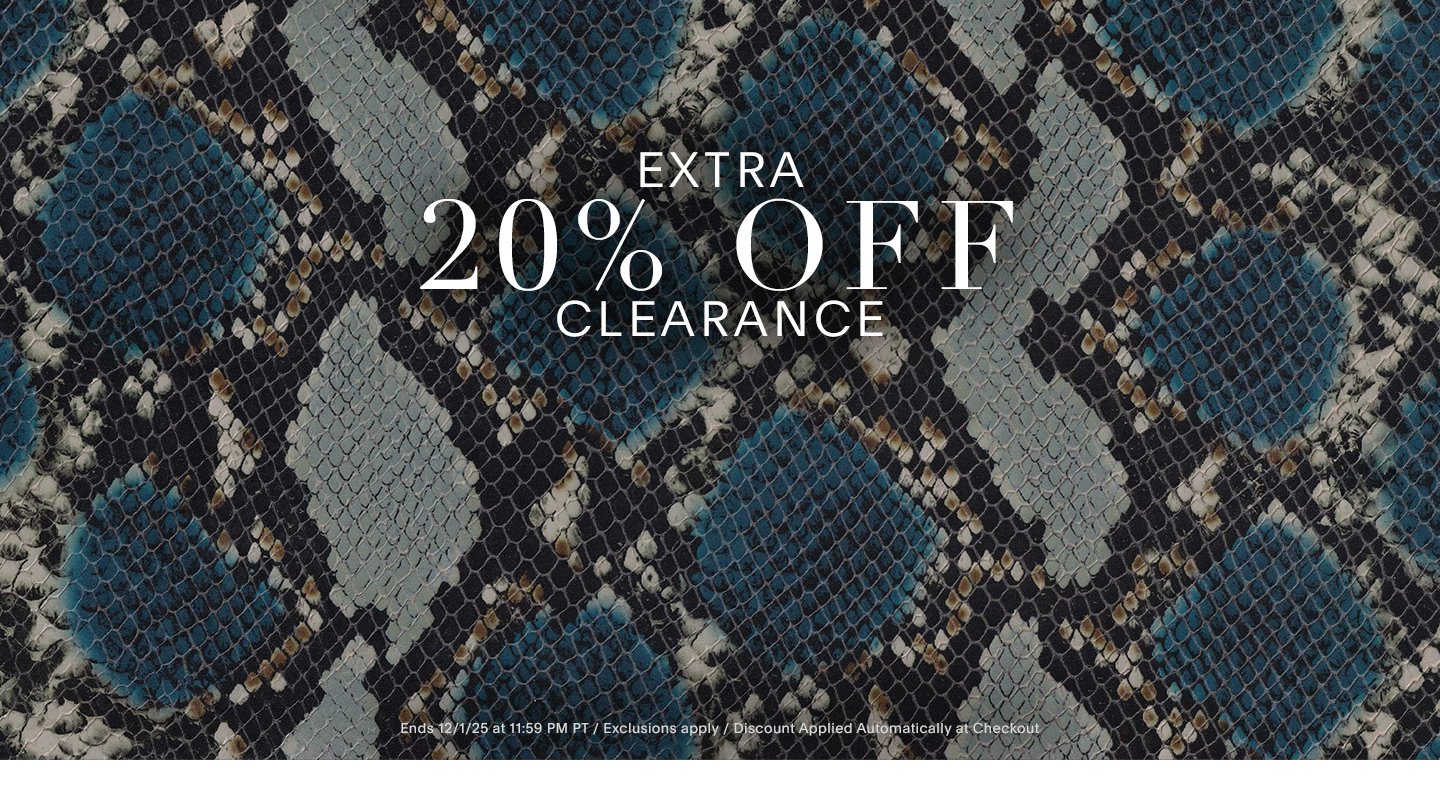 EXTRA 20% OFF CLEARANCE