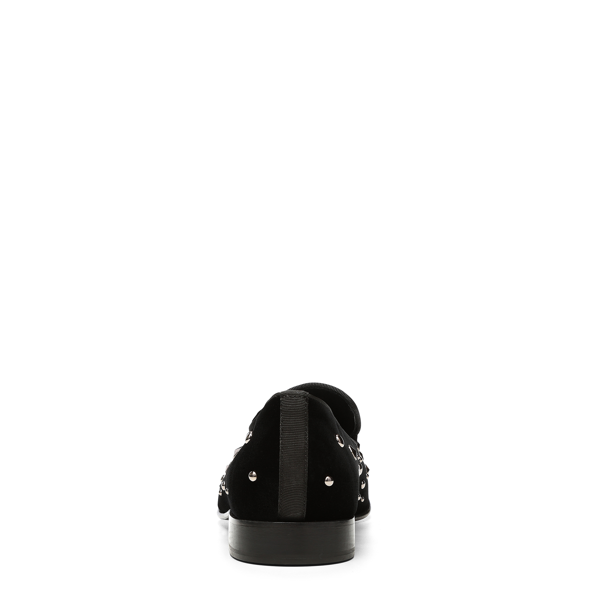 Donald Pliner Men Spencer Black Velvet Stud Dress In Black Velvet Stud