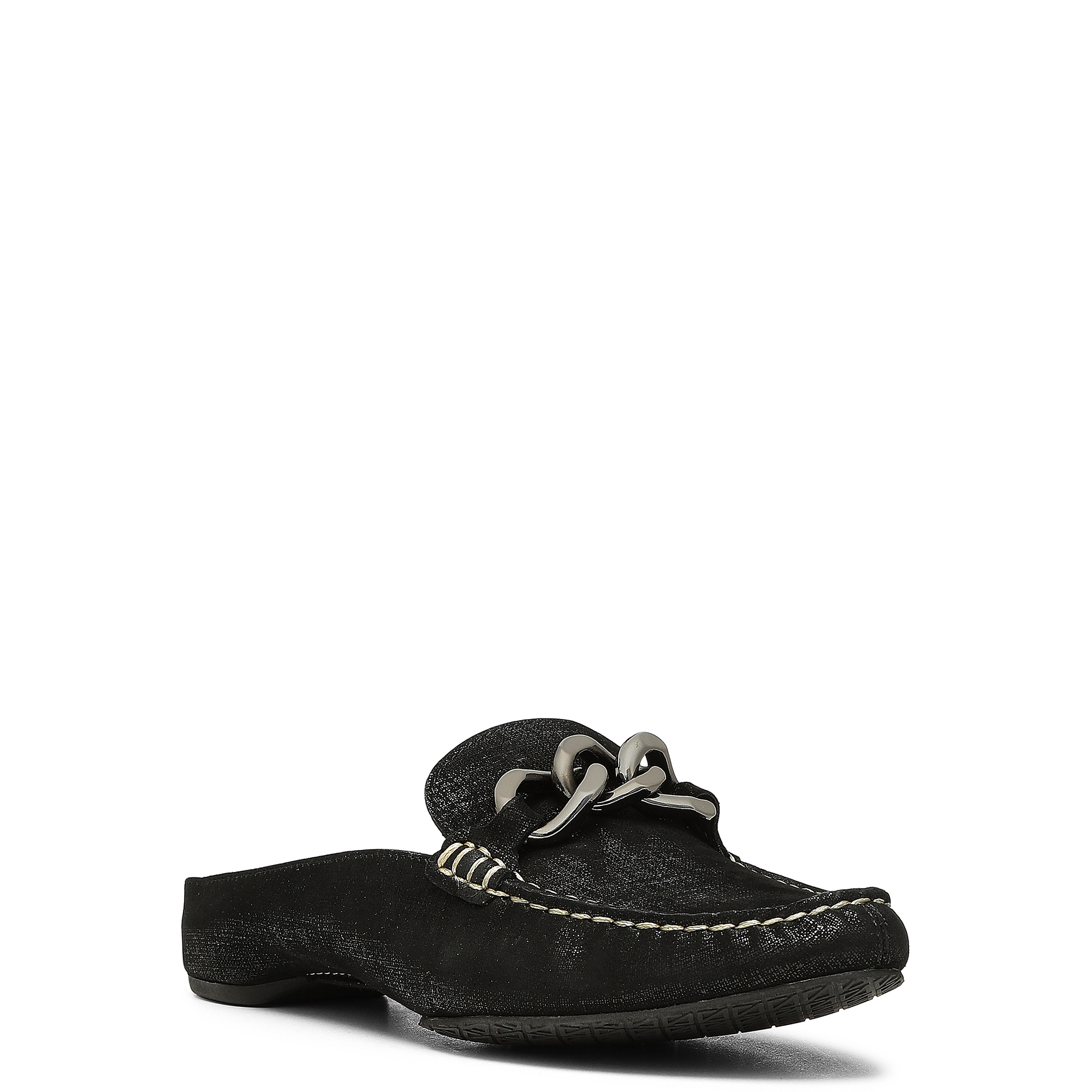 Donald Pliner Women Bless Black Metallic Casual In Black Metallic