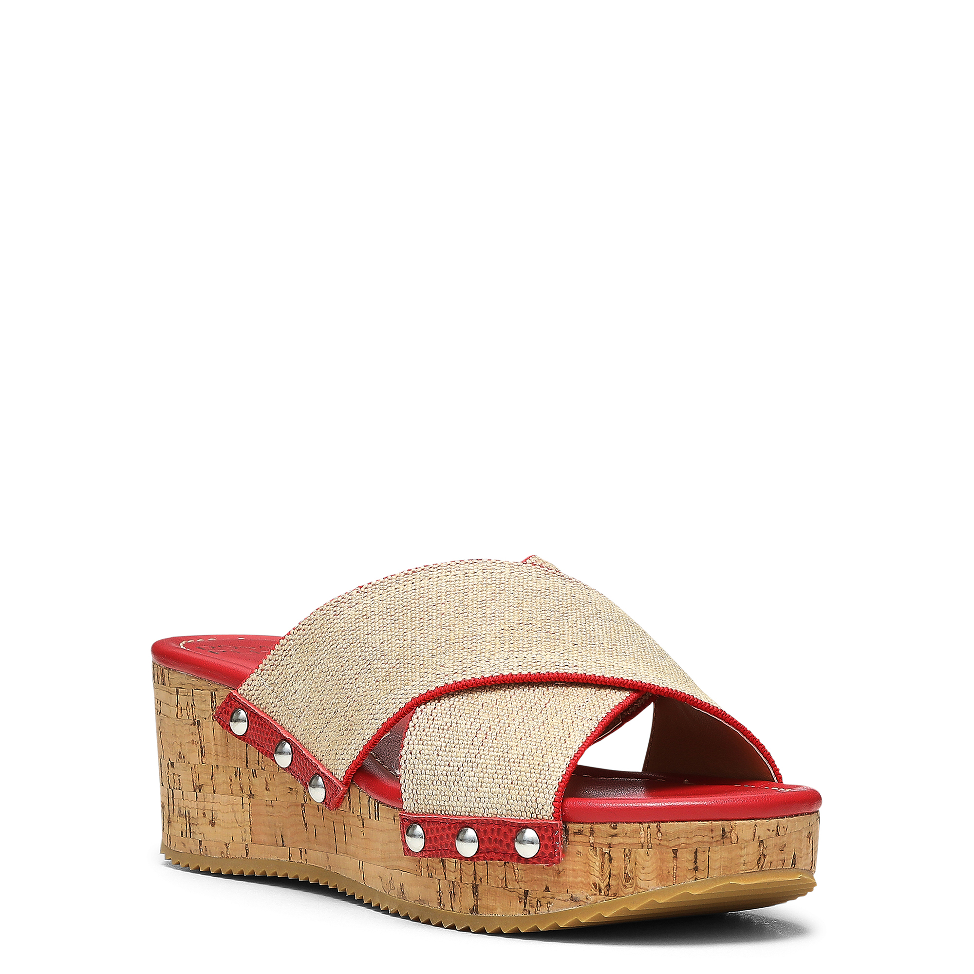 Donald Pliner Summer Platform Wedge Sandal In Tomato