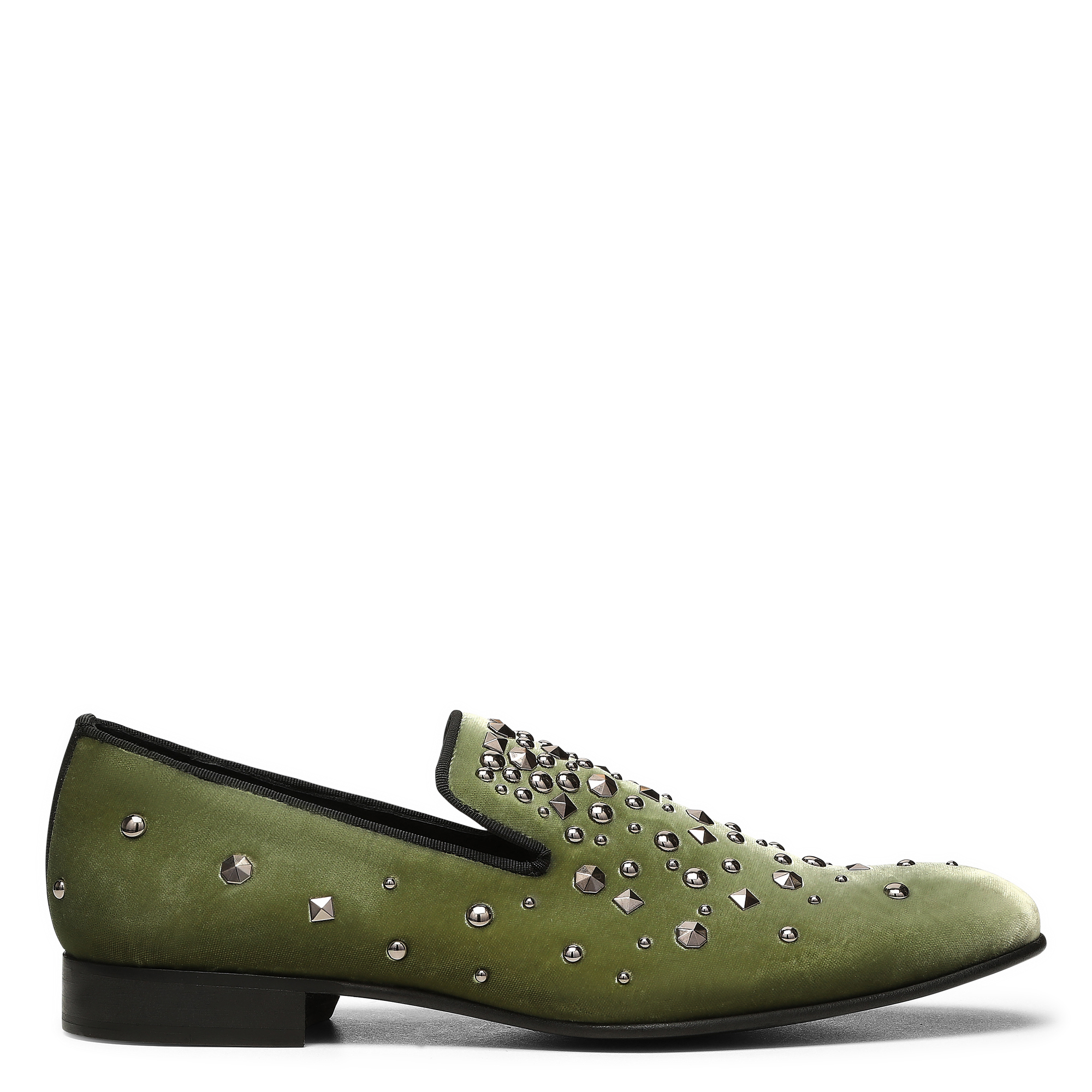 Donald Pliner Spencer Studded Loafer In Green