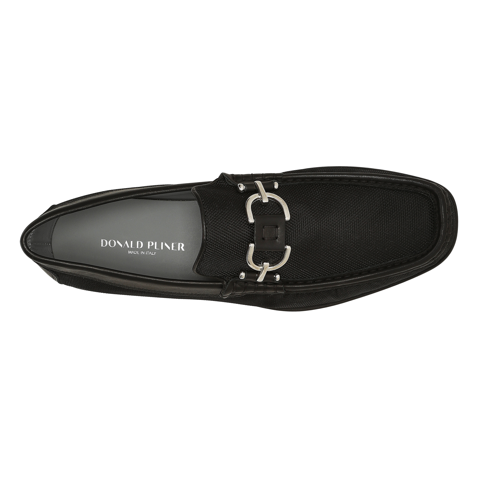 Donald Pliner Black Nylon Dacio Loafers Donald Pliner Men Dacio Black Nylon Casual | ModeSens main image 4