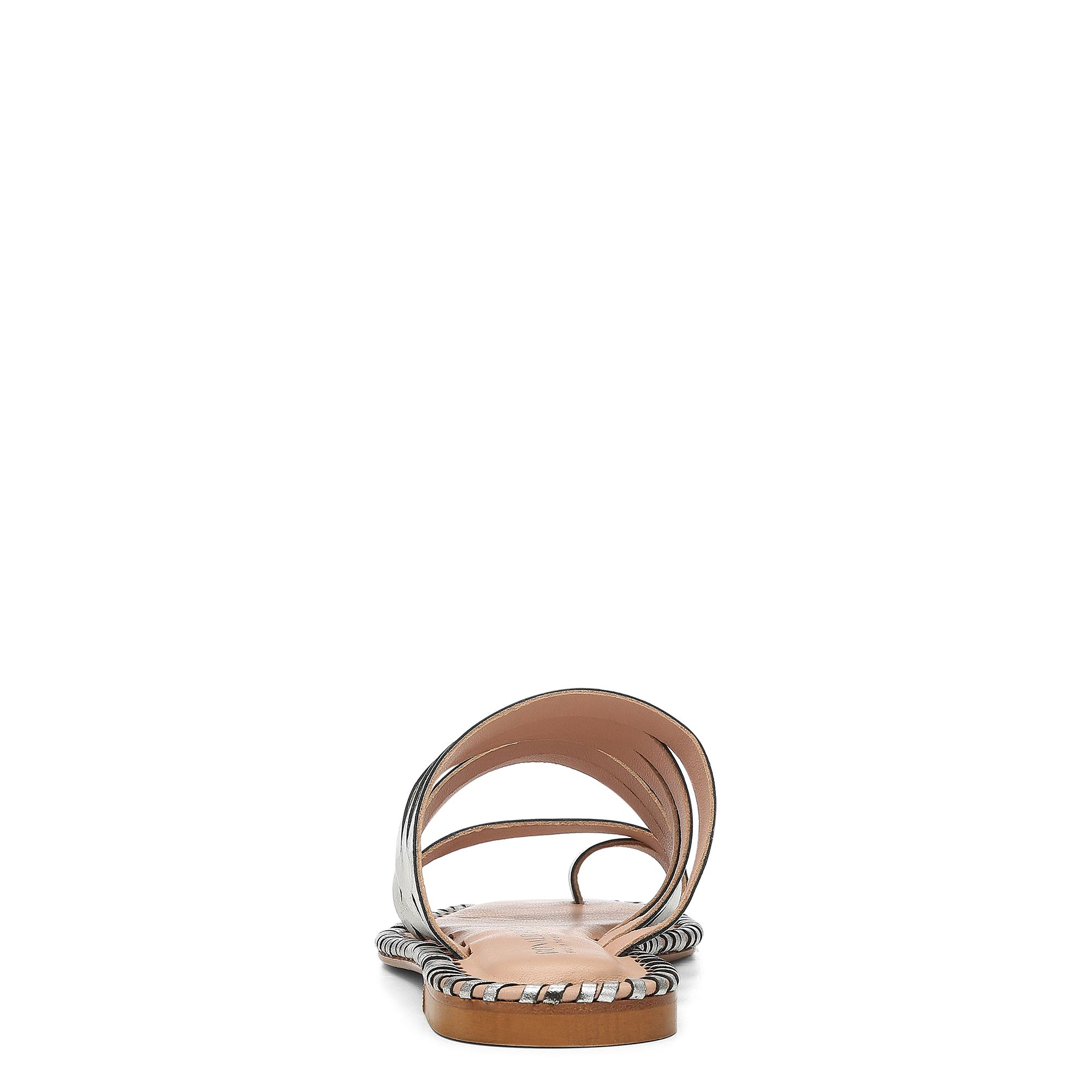 Donald Pliner Emmaline Croc Strappy Sandal In Silver