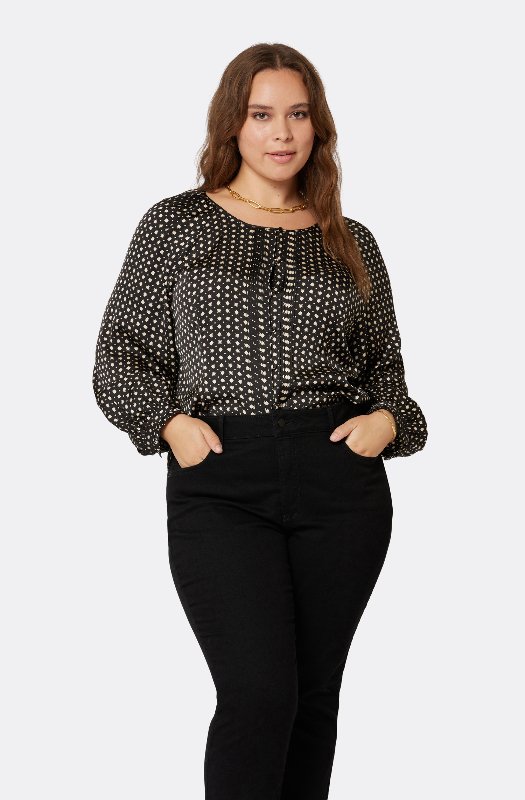 Tezza Short Sleeve Silk Top at Joie