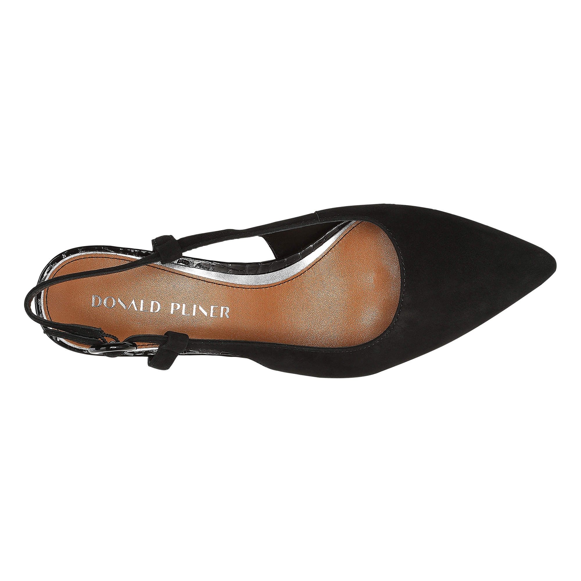 Donald Pliner Song Slingback Pointed Toe Pump In Black