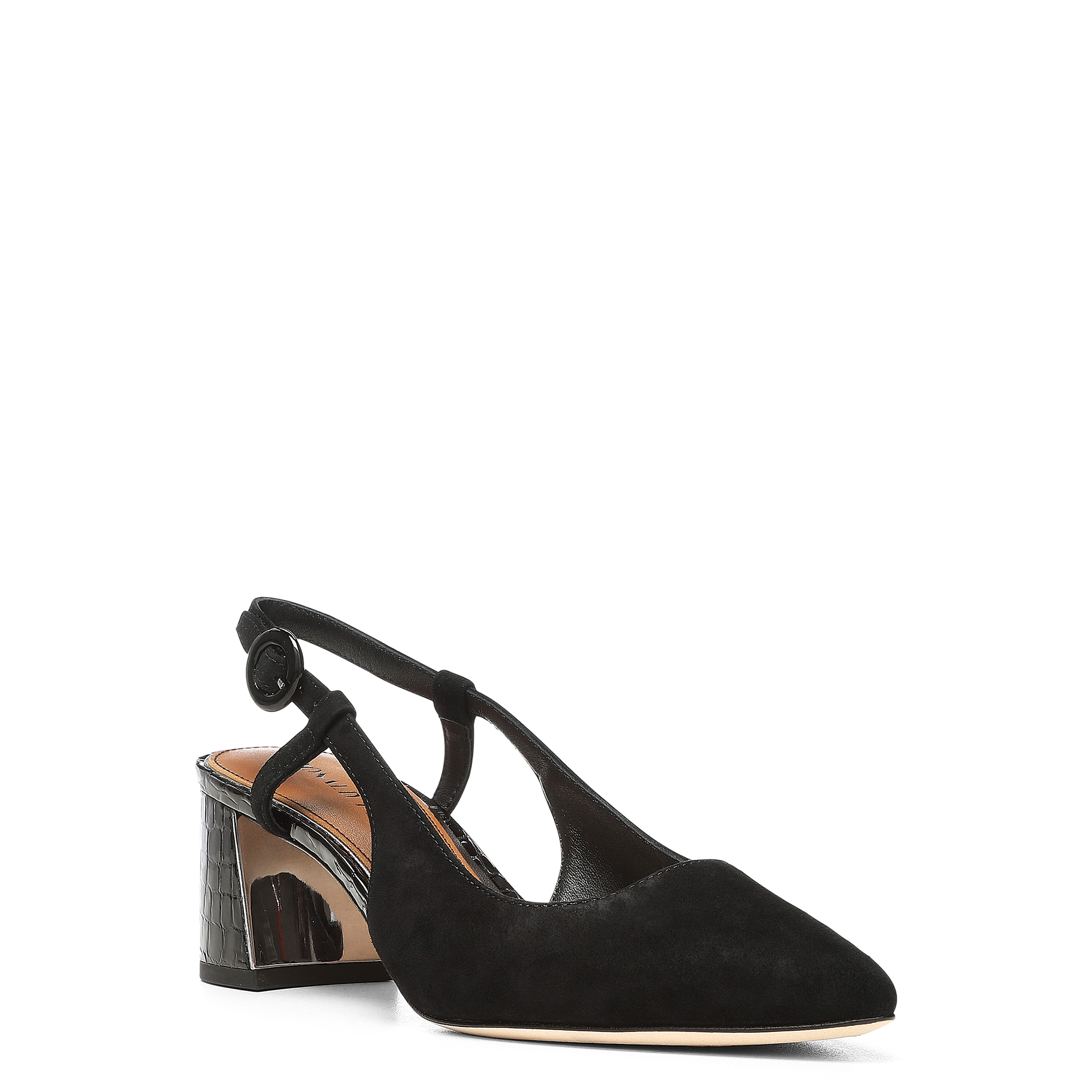 Donald Pliner Song Slingback Pointed Toe Pump In Black
