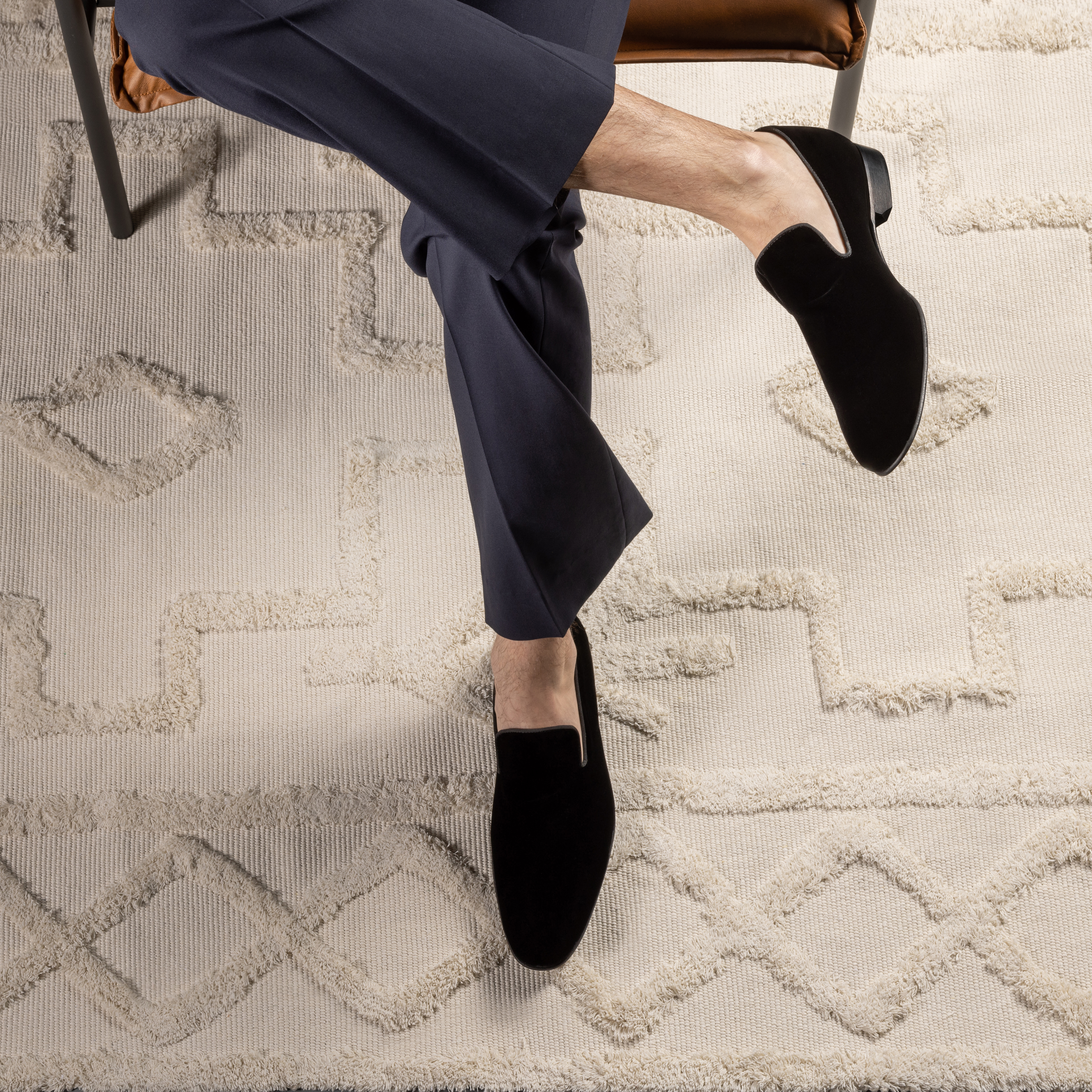 Donald Pliner Men Spencer Black Velvet Dress In Black Velvet