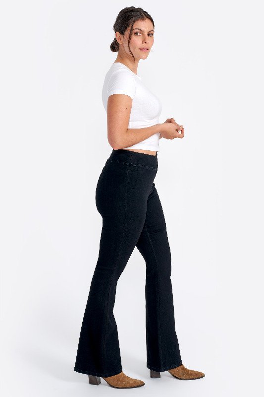 【PORTERNA】Ounce Seven Trousers Pintuck Trouser Flare Jean at Seven7 Jeans