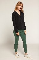 Leigh Long Sleeve Silk Top at Joie