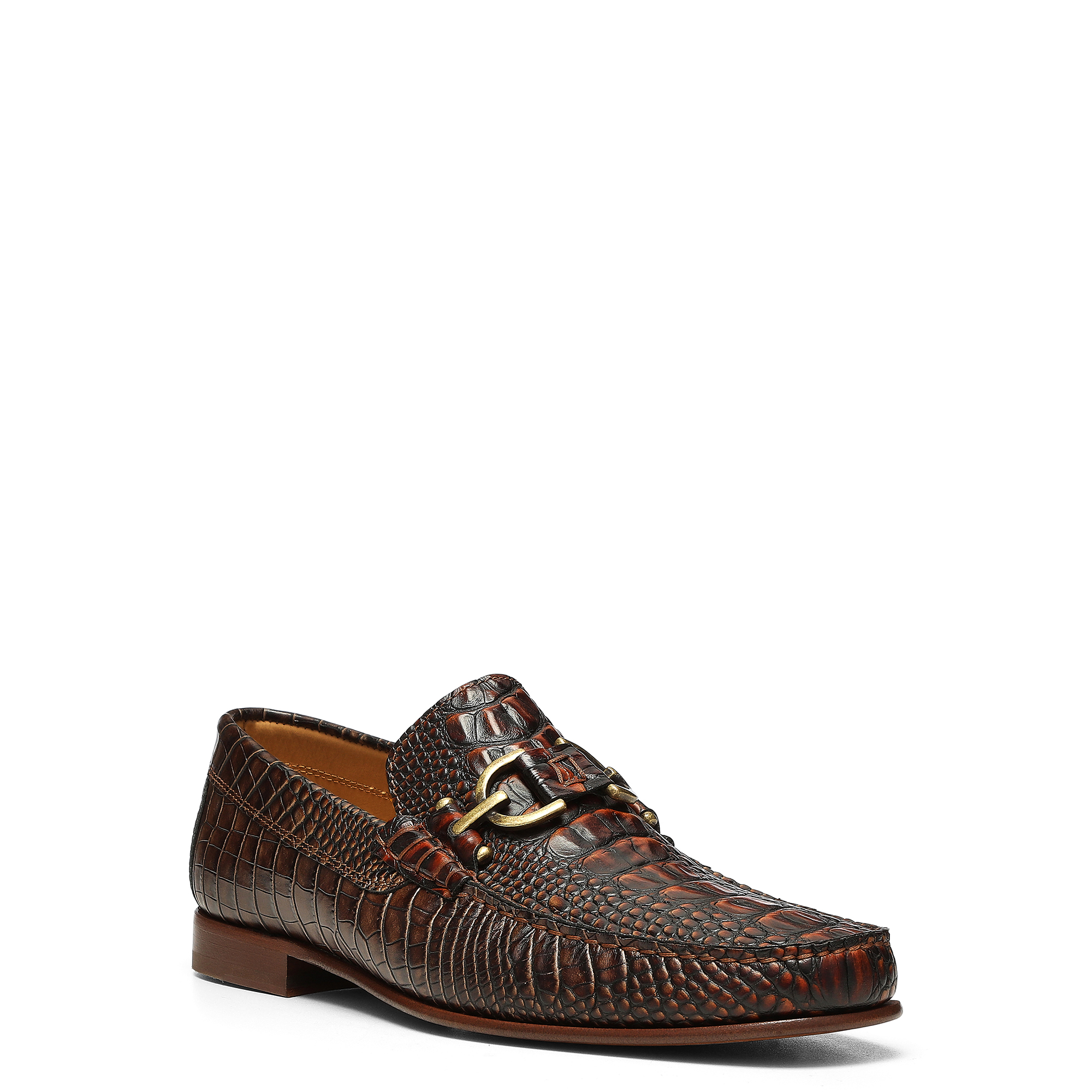 Donald Pliner Men Dacio Cognac Croco Casual In Cognac Croco