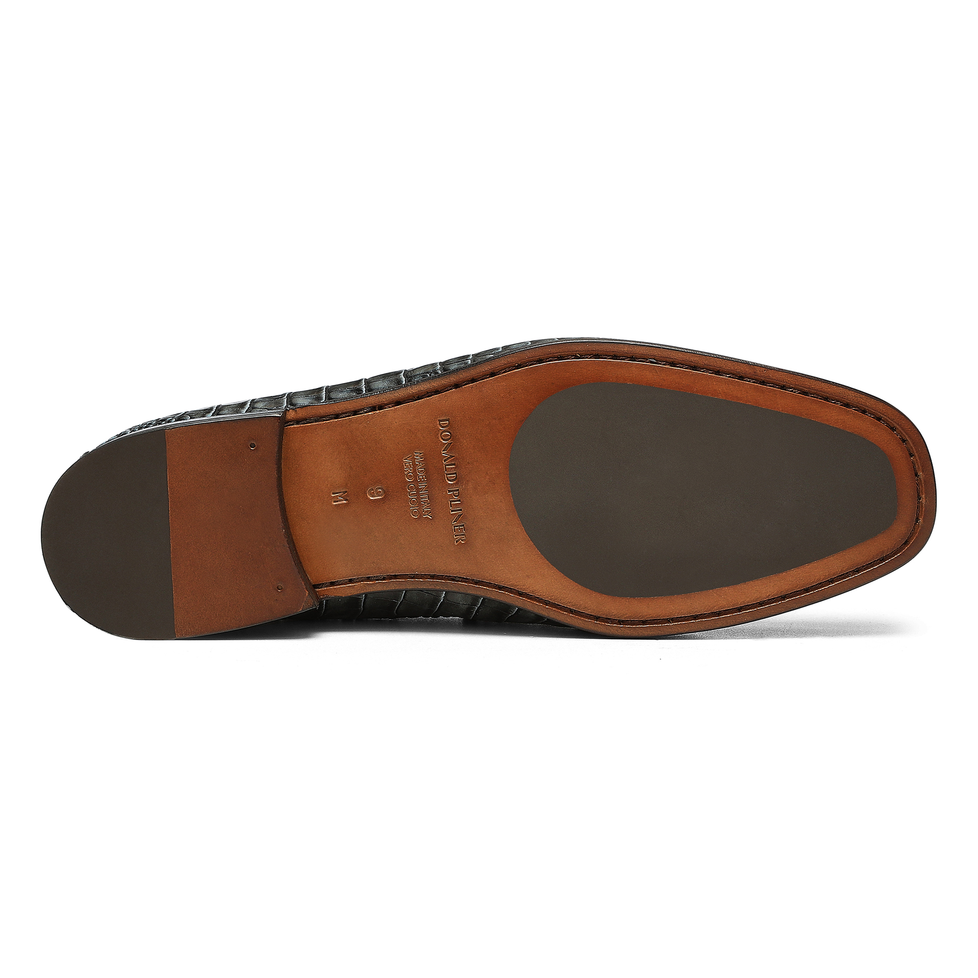 Donald Pliner Men Dacio Midnight Croco Casual In Midnight Croco