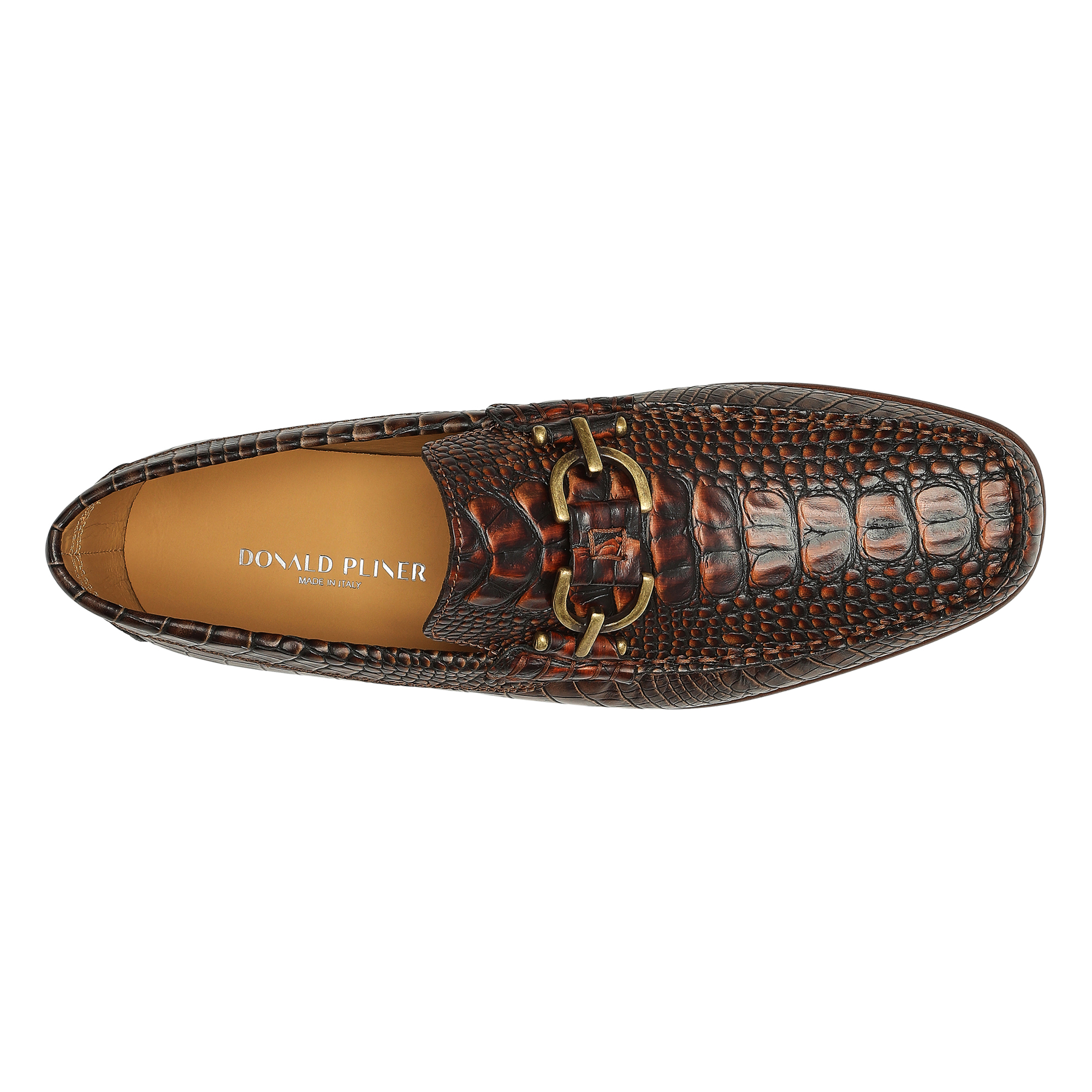 Donald Pliner Men Dacio Cognac Croco Casual In Cognac Croco