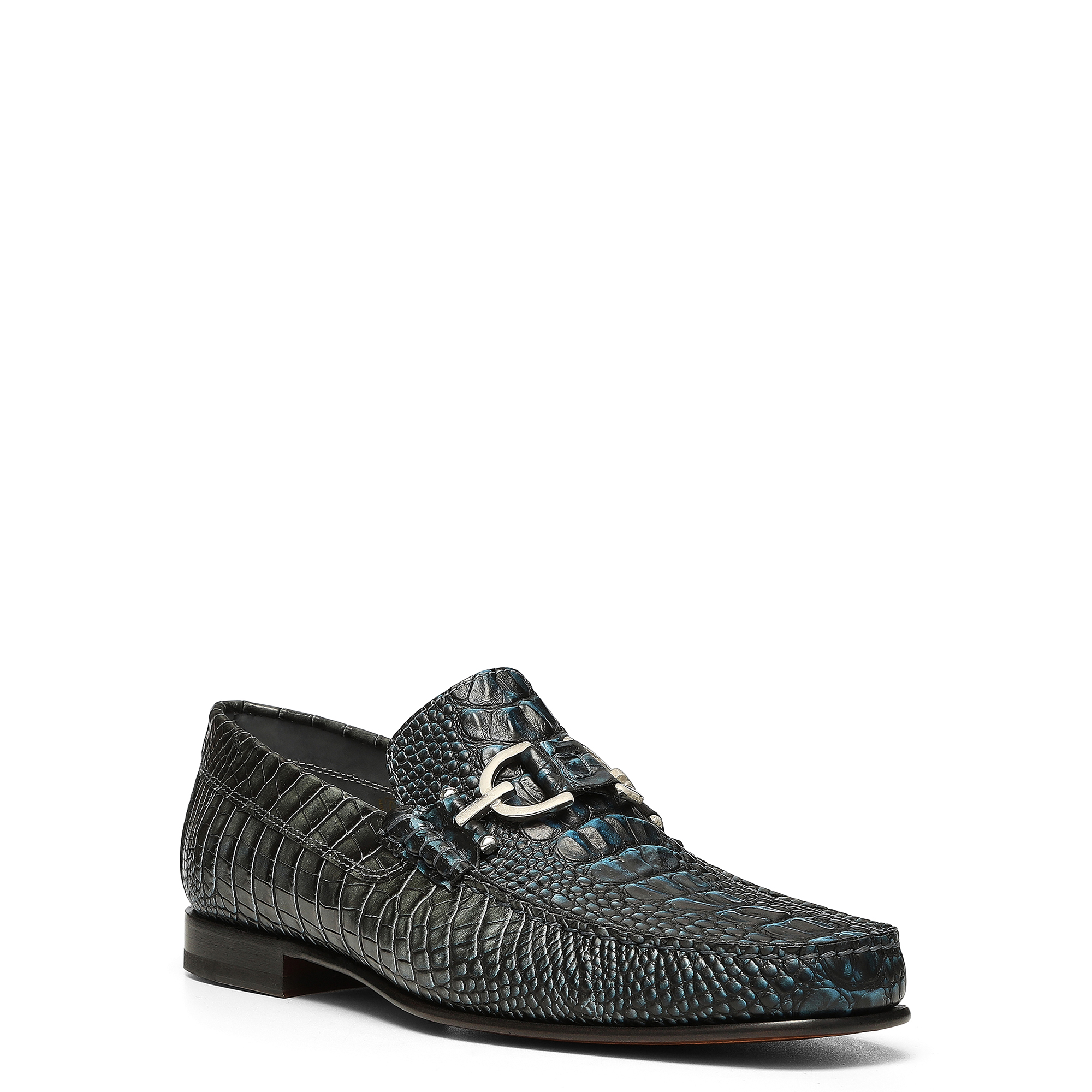 Donald Pliner Men Dacio Midnight Croco Casual In Midnight Croco