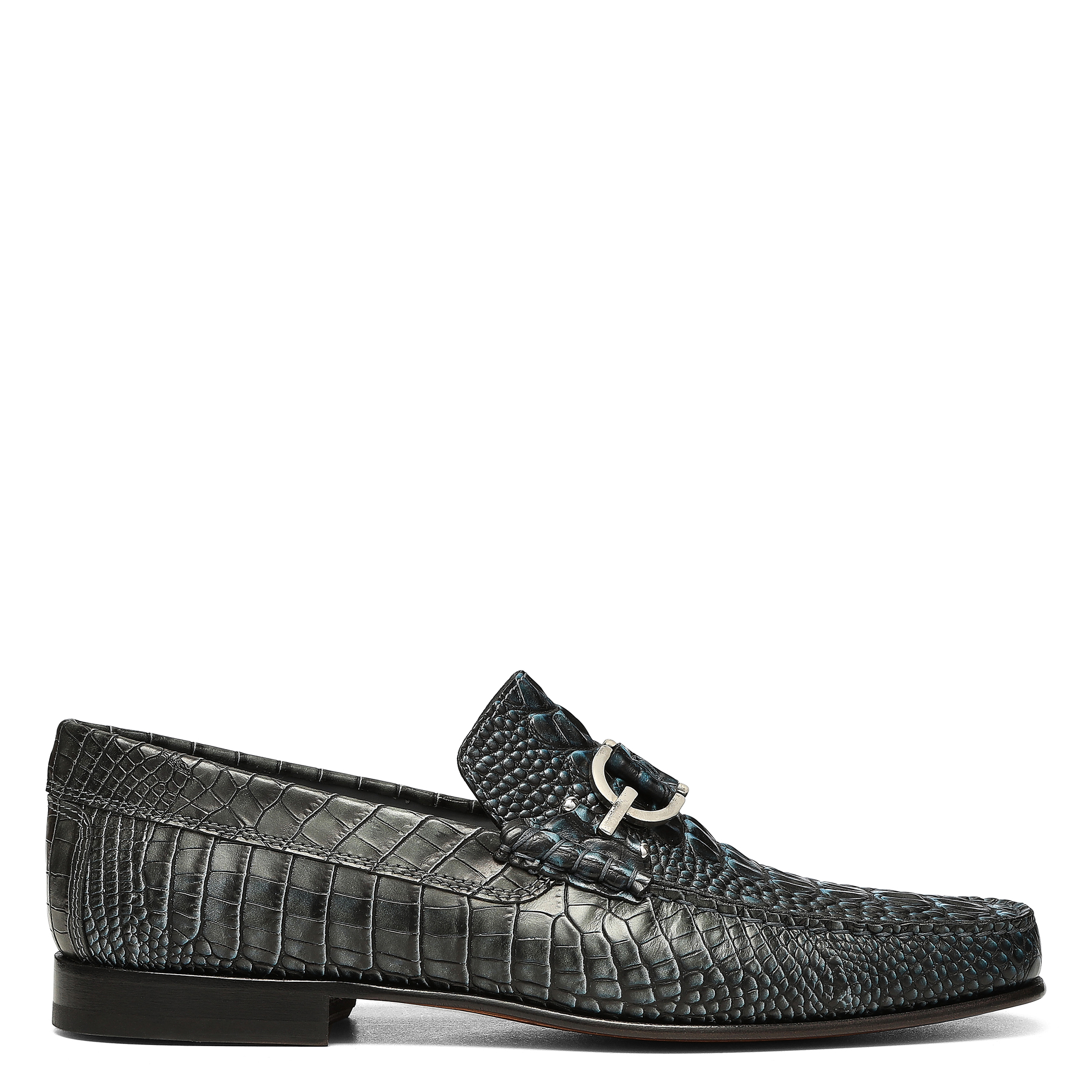 Donald Pliner Men Dacio Midnight Croco Casual In Midnight Croco