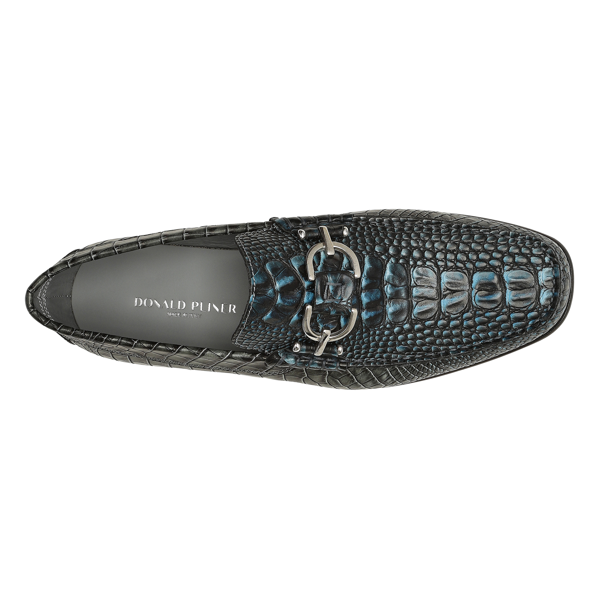 Donald Pliner Men Dacio Midnight Croco Casual In Midnight Croco