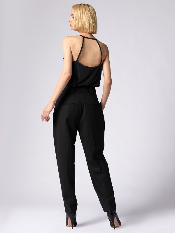 韓国商品/TREMINGBIRD Flowing Pleated Layered Pants Flowing Pleated Layered Pants [ White ] - 감도 깊은 취향