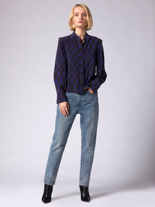 Signature Silk Shirt at Equipment