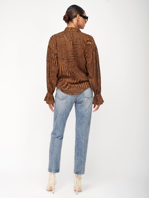 tシャツ Dahlia pattern fitted T-shirt レディース 4045-T100_3_1024x1024.jpg?v=