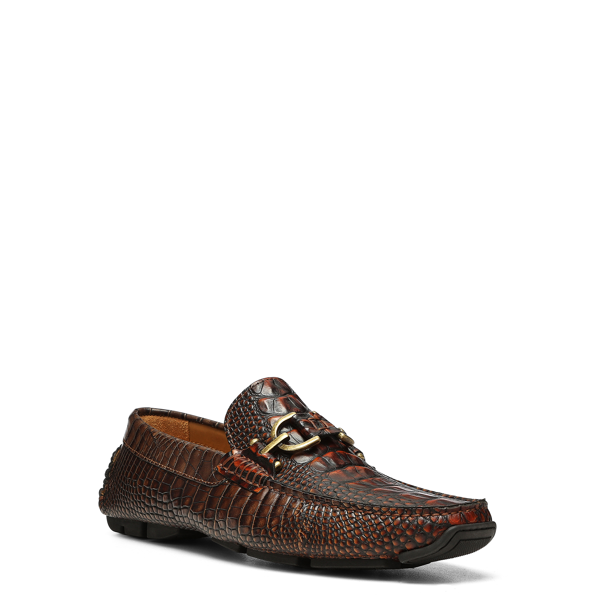 Donald Pliner Men Dacio Driver Oxblood Red Casual In Dark Brown