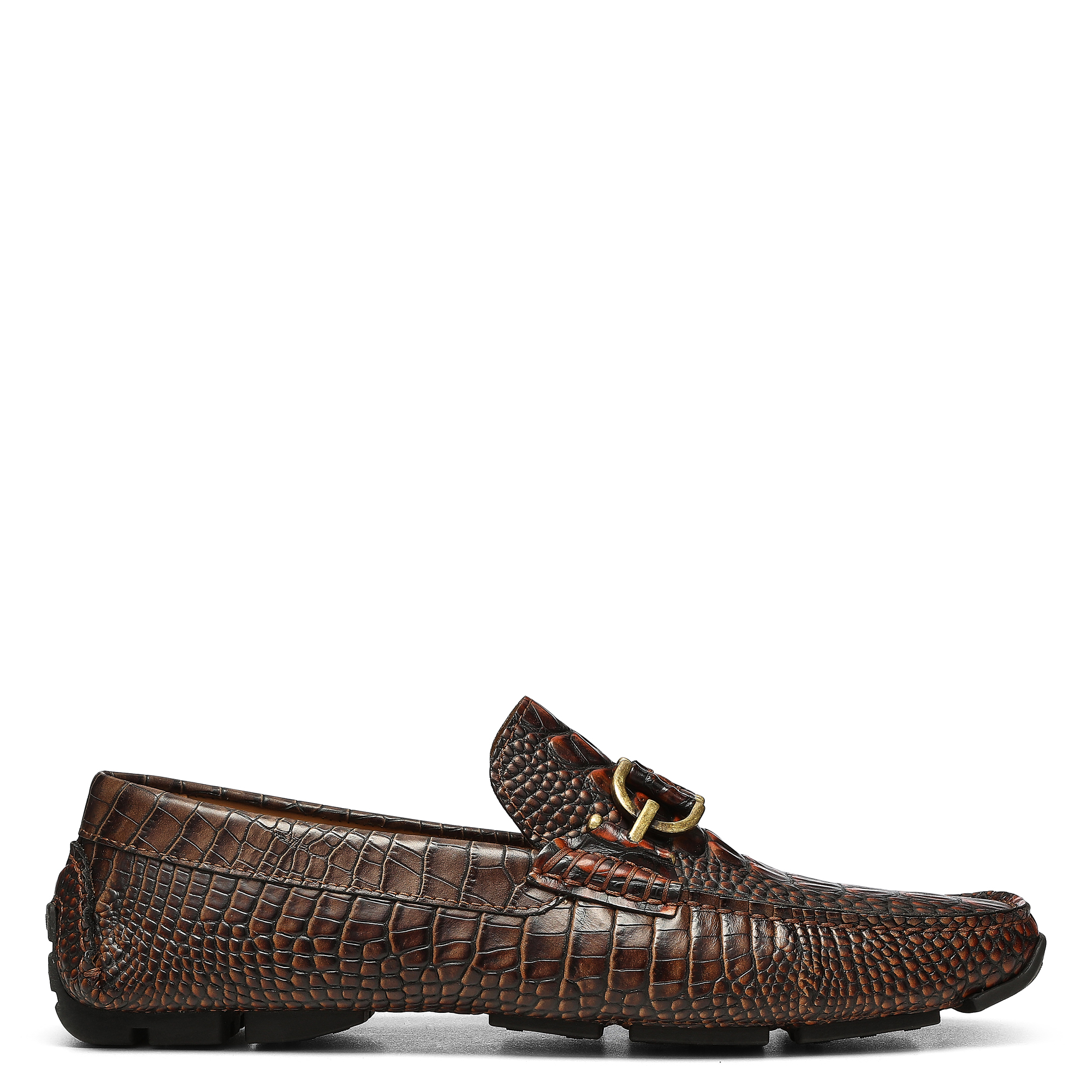 Donald Pliner Men Dacio Driver Oxblood Red Casual In Dark Brown