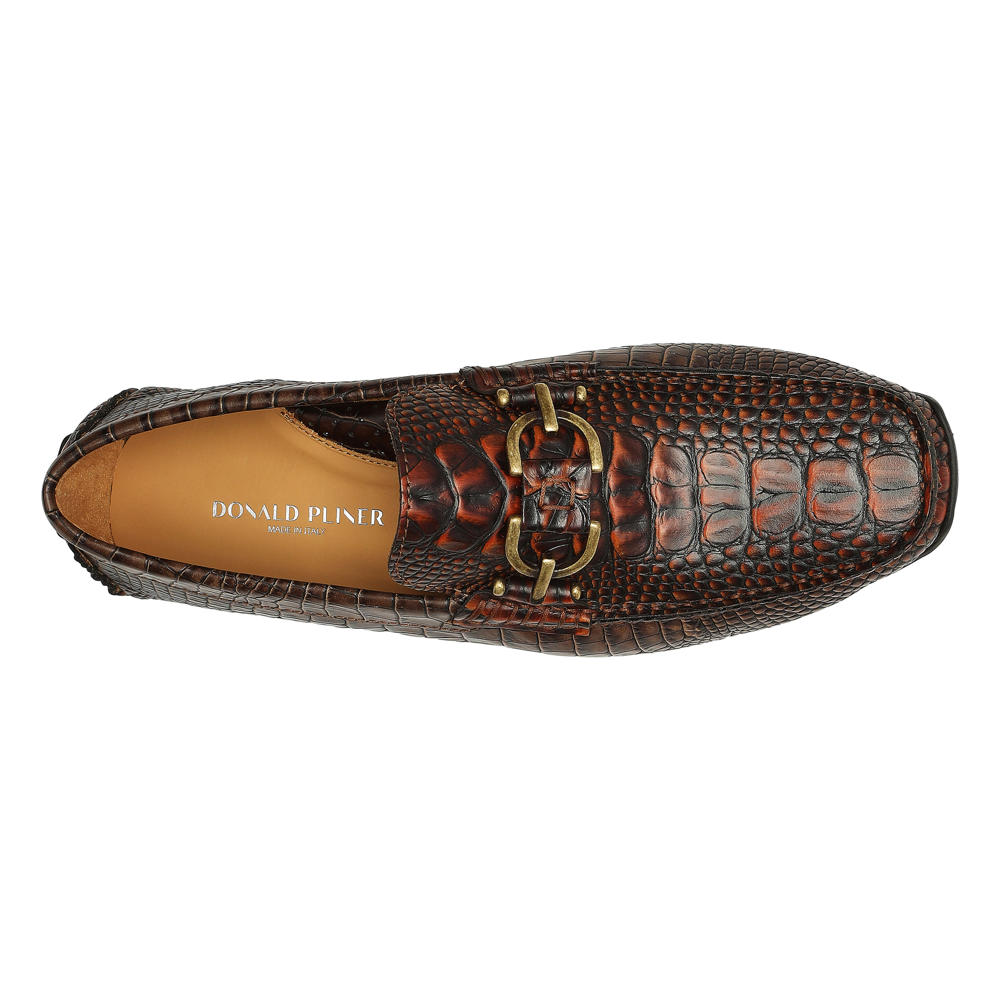 Donald Pliner Men Dacio Driver Oxblood Red Casual In Dark Brown