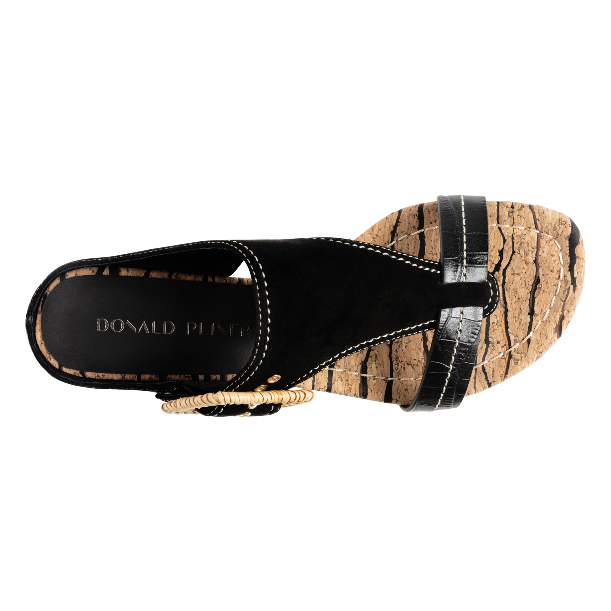 DONALD PLINER WOMEN OFELIA BLACK CORK CASUAL