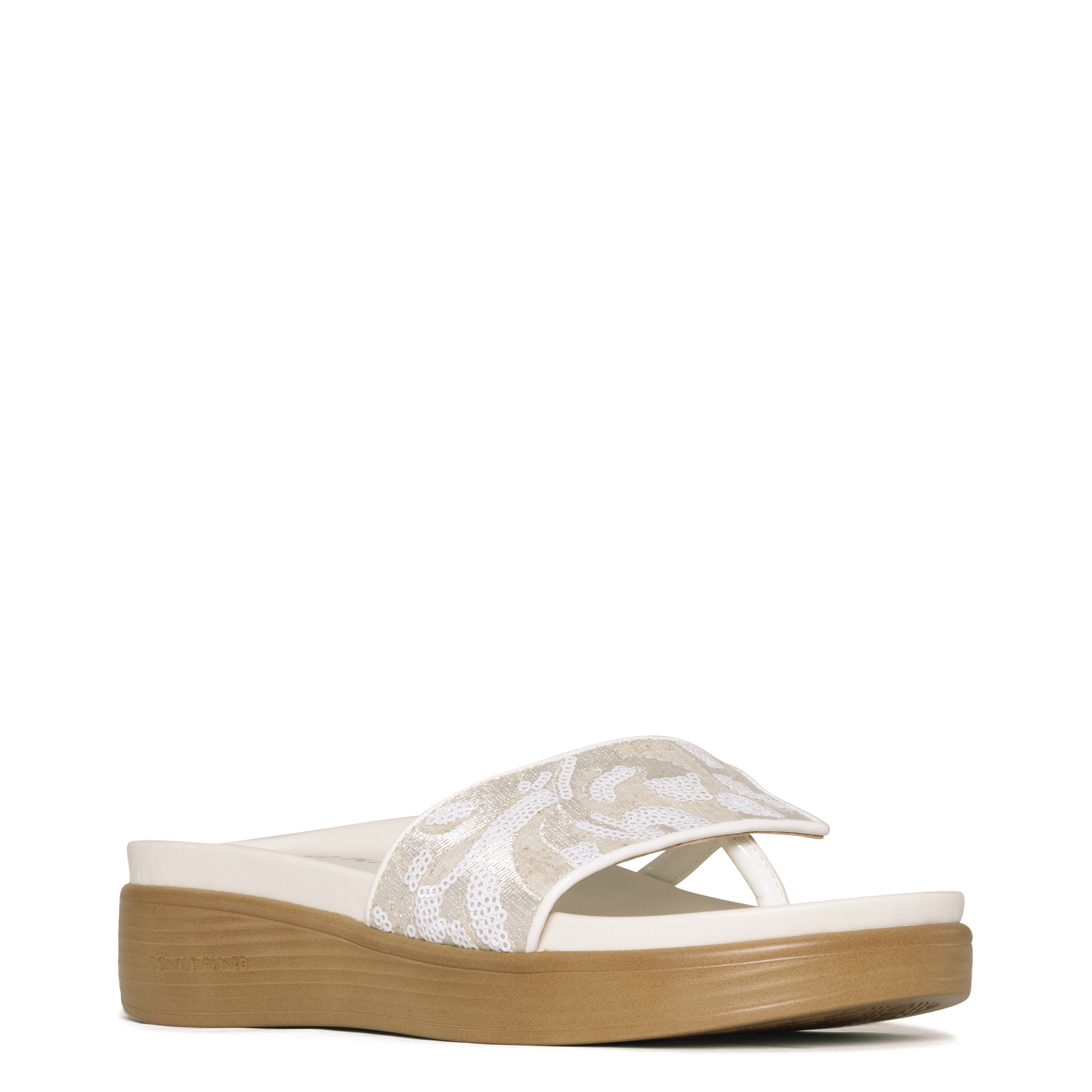 Donald Pliner Women Fifi Natural White Brocade Casual In Natural White Brocade