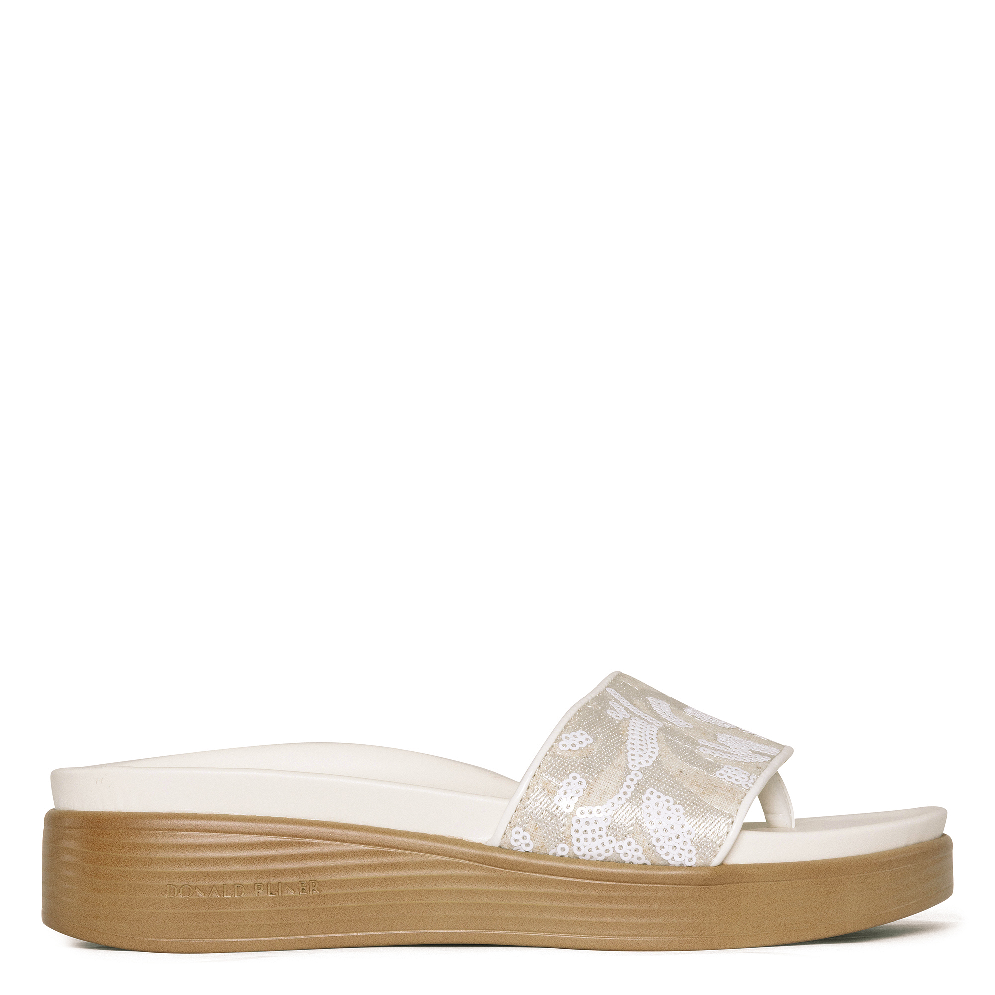 Donald Pliner Women Fifi Natural White Brocade Casual In Natural White Brocade