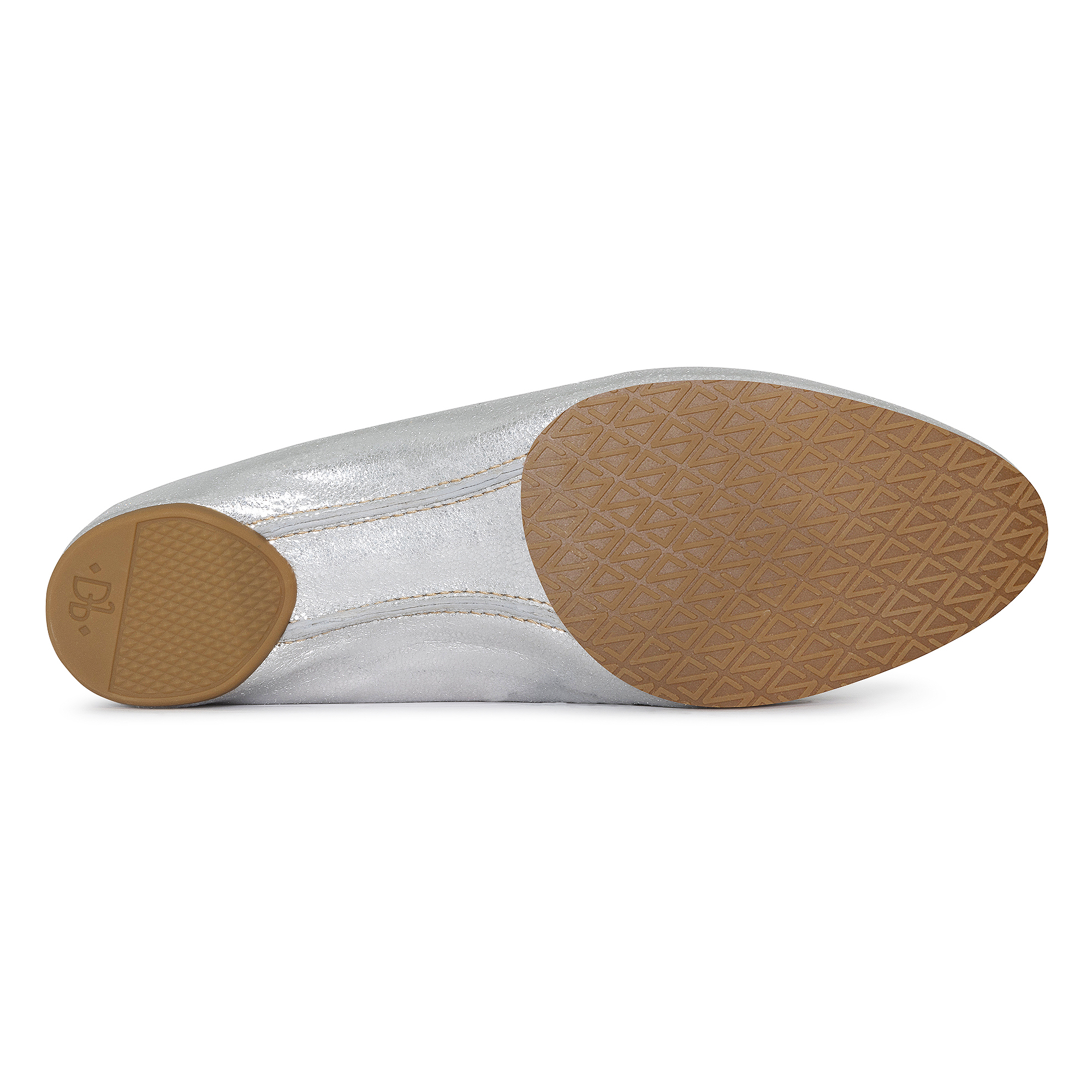 Donald Pliner Bless Distressed Metallic Leather Mule In Silver