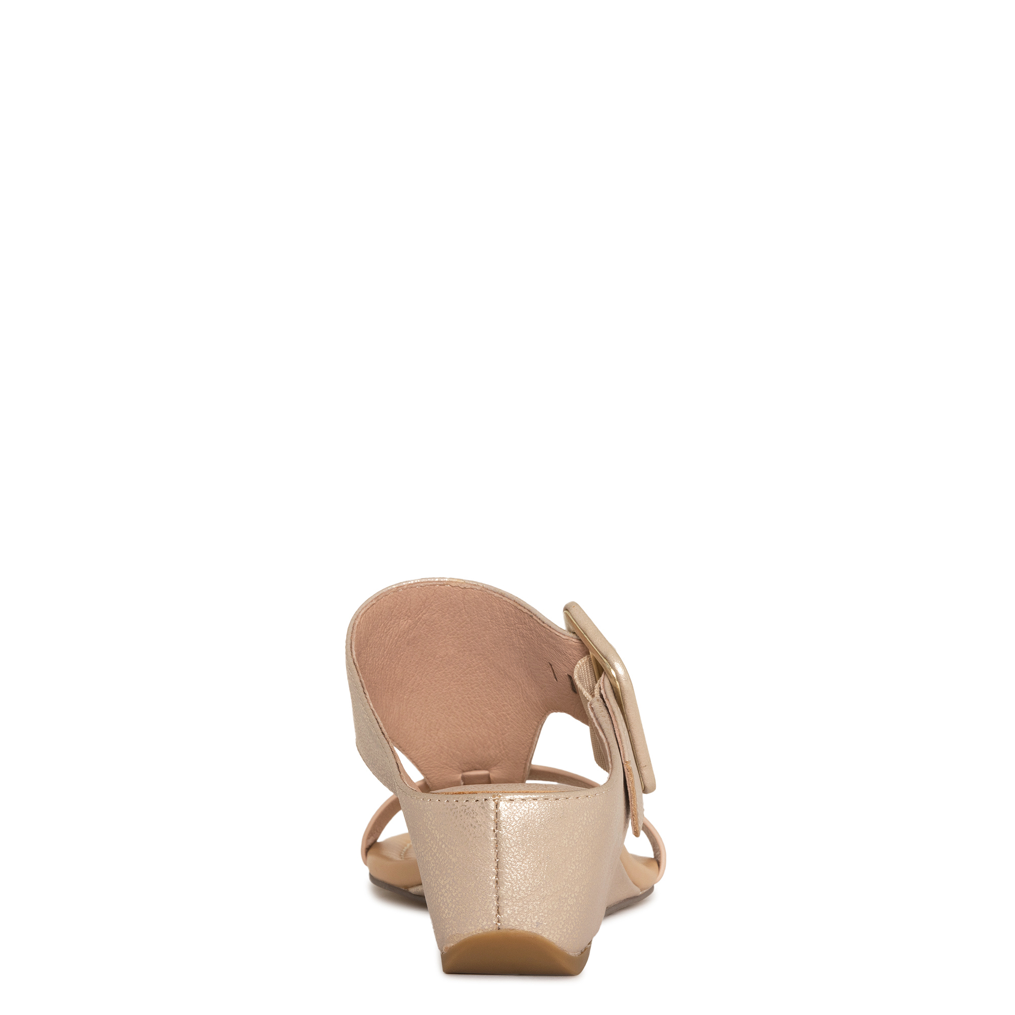 Donald Pliner Ofelia Wedge Sandal In Pale Gold In Pale Gold