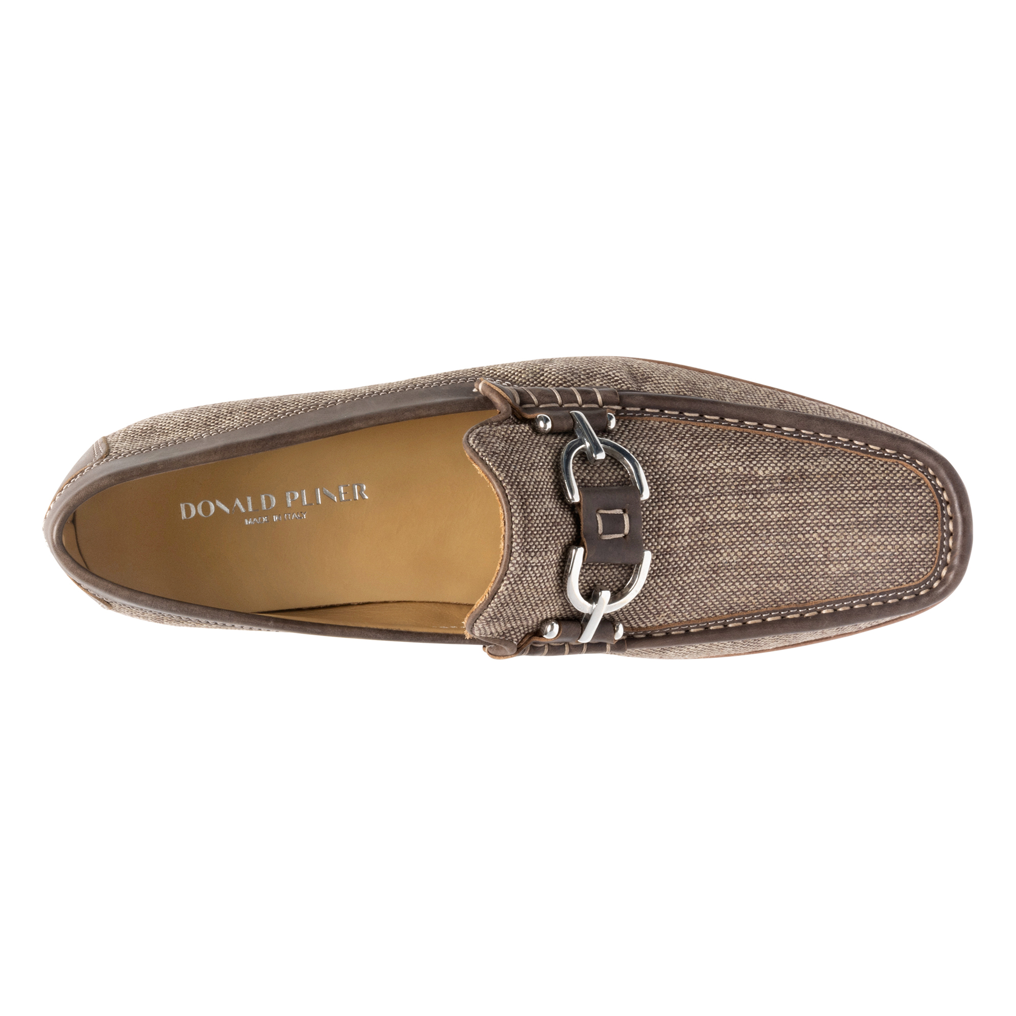 Donald Pliner Men Dacio Brown Canvas Casual In Brown Canvas