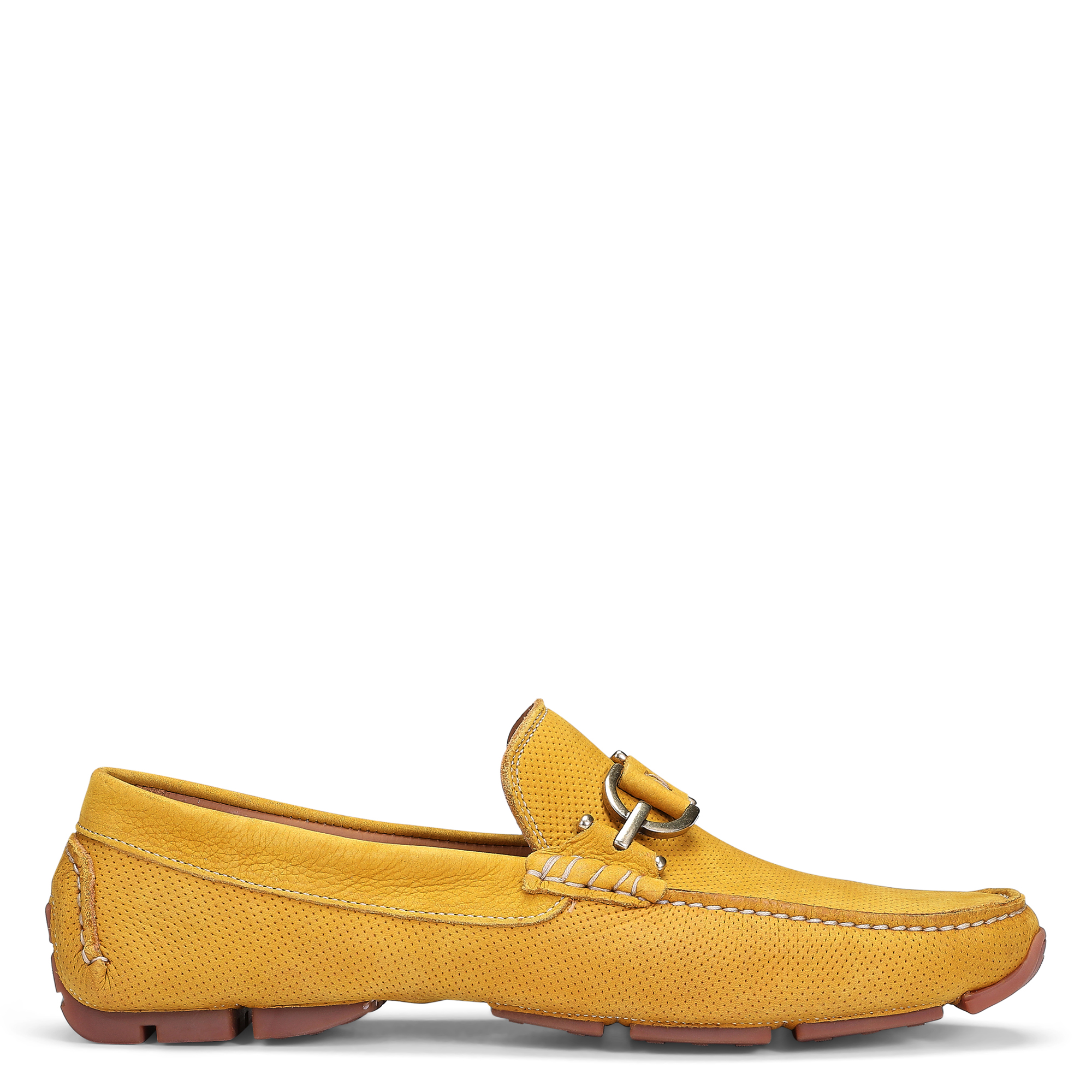 Donald Pliner Dacio Perforated Bit Loafer In Sungold