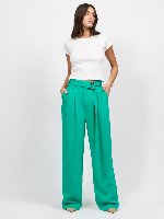 ボトムスその他 Semicouture Johnny trousers in aqua green thumb_B0043F7500_EMER_1.jpg