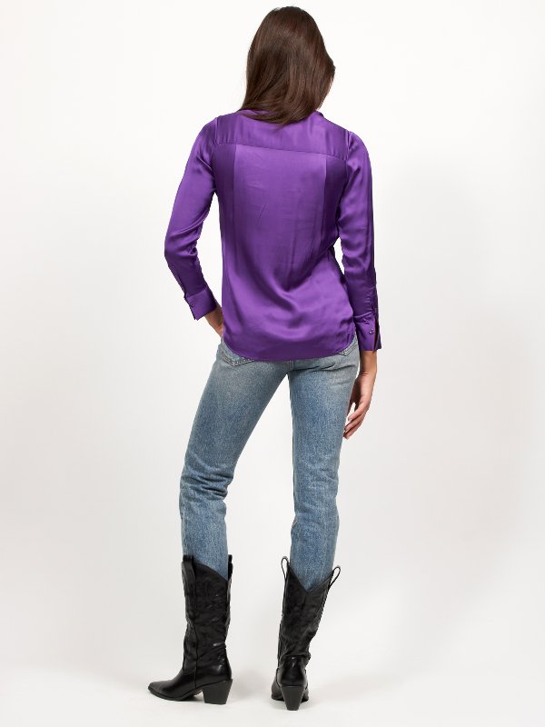 Shalom Long Sleeve Silk Shirt at Equipment