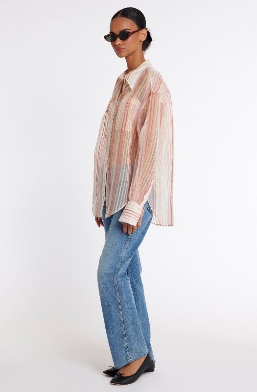 ＊ねね＊pois♡blouse tee pink pois blouse tee ピンク