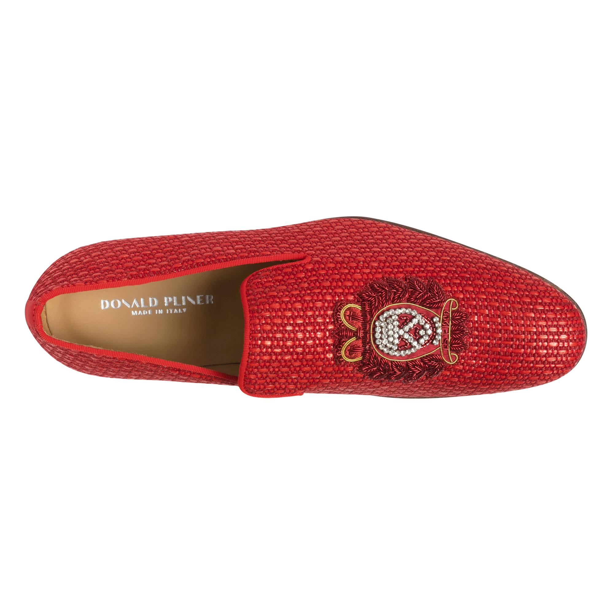 Donald Pliner Men Spencer Red Raffia Casual In Red Raffia