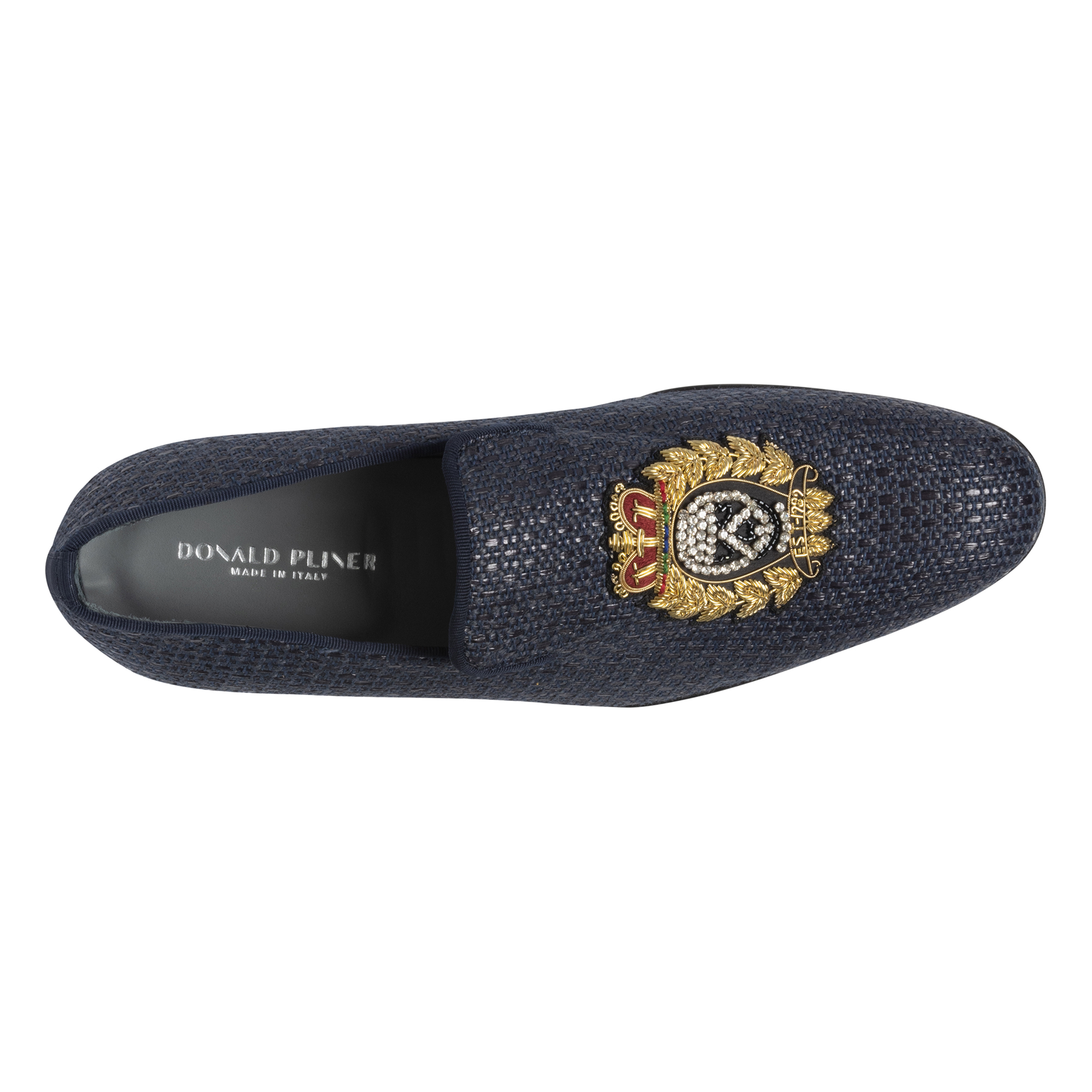 Donald Pliner Men Spencer Navy Raffia Casual In Navy Raffia