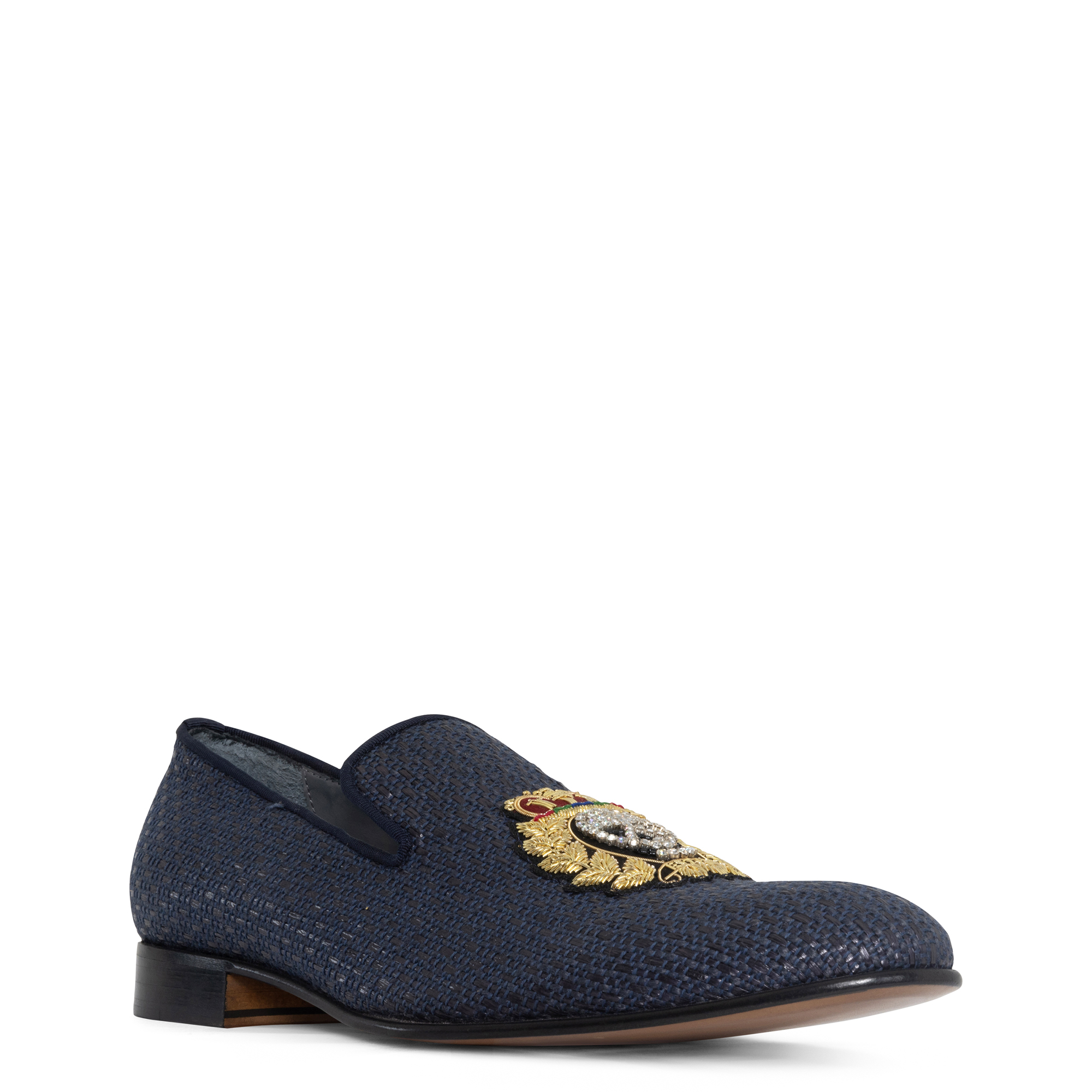 Donald Pliner Men Spencer Navy Raffia Casual In Navy Raffia