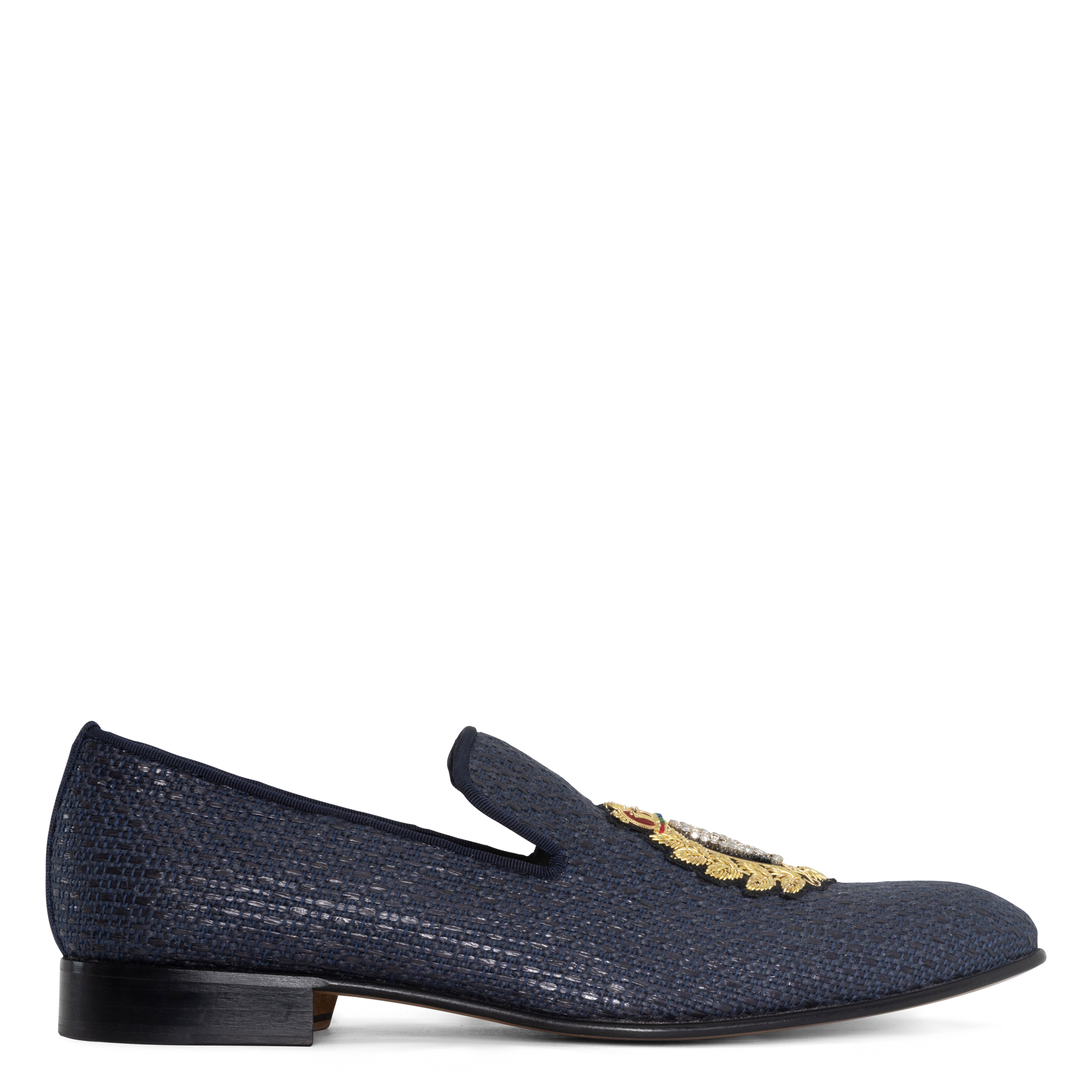 Donald Pliner Men Spencer Navy Raffia Casual In Navy Raffia