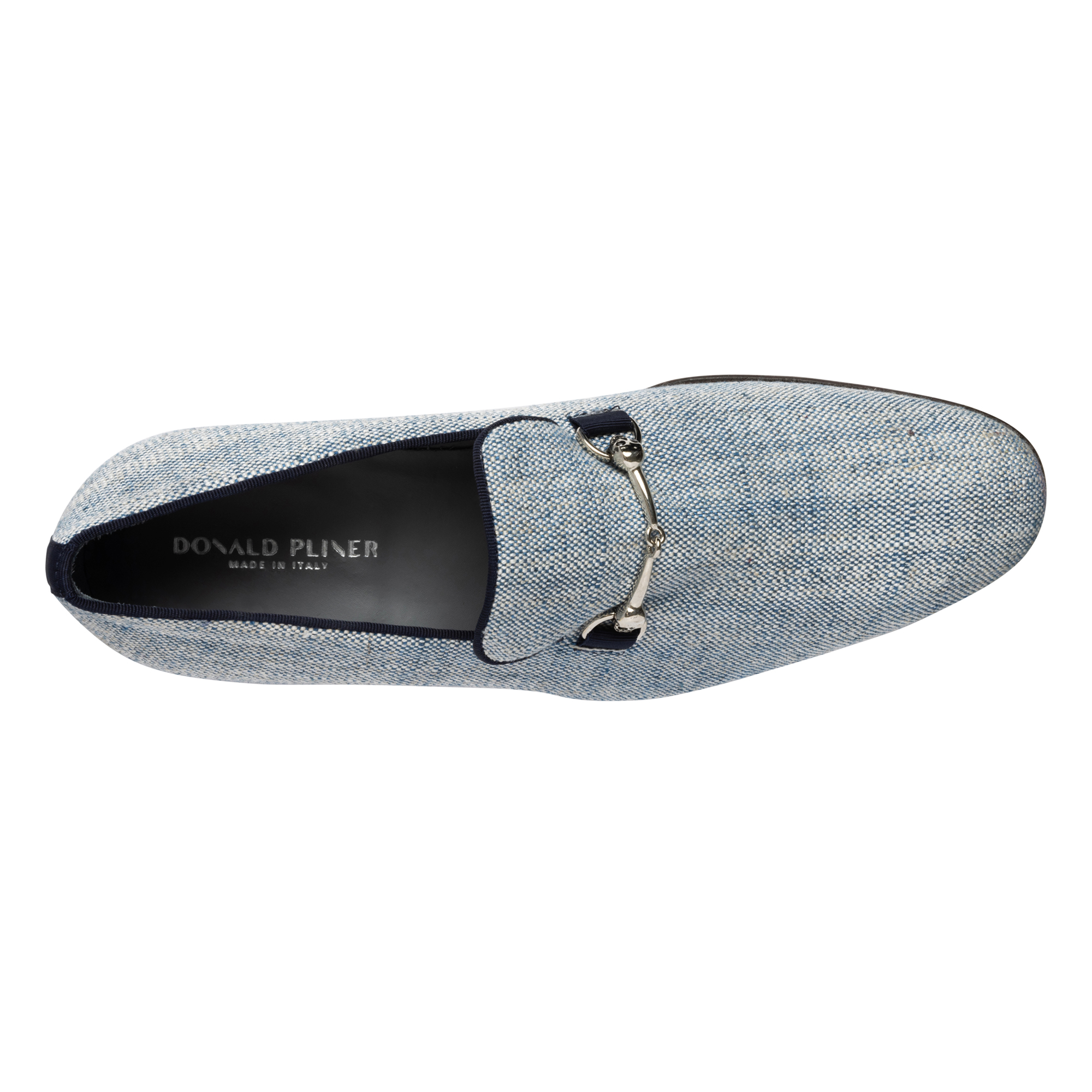 Donald Pliner Skull Bit Loafer In Denim