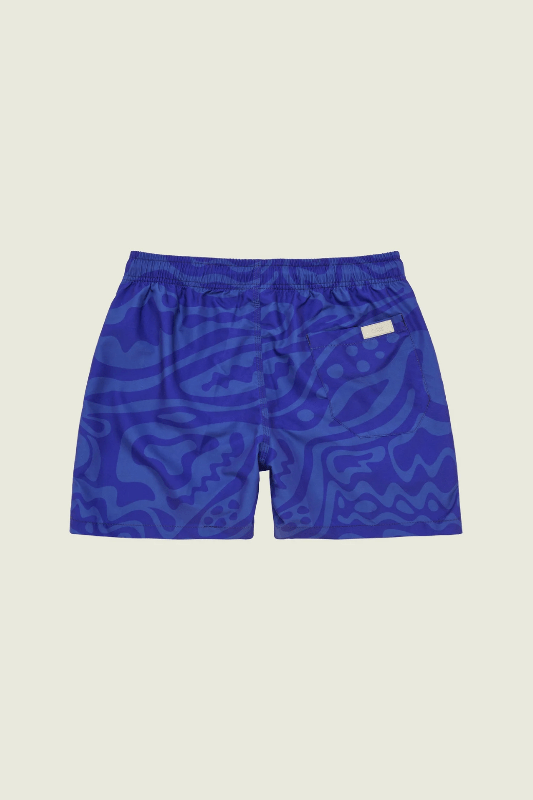 ★ PISCESS★ Solid Nylon Shorts Navy 5006091569 Navy Nylon Swim Shorts at TAGS Boutique