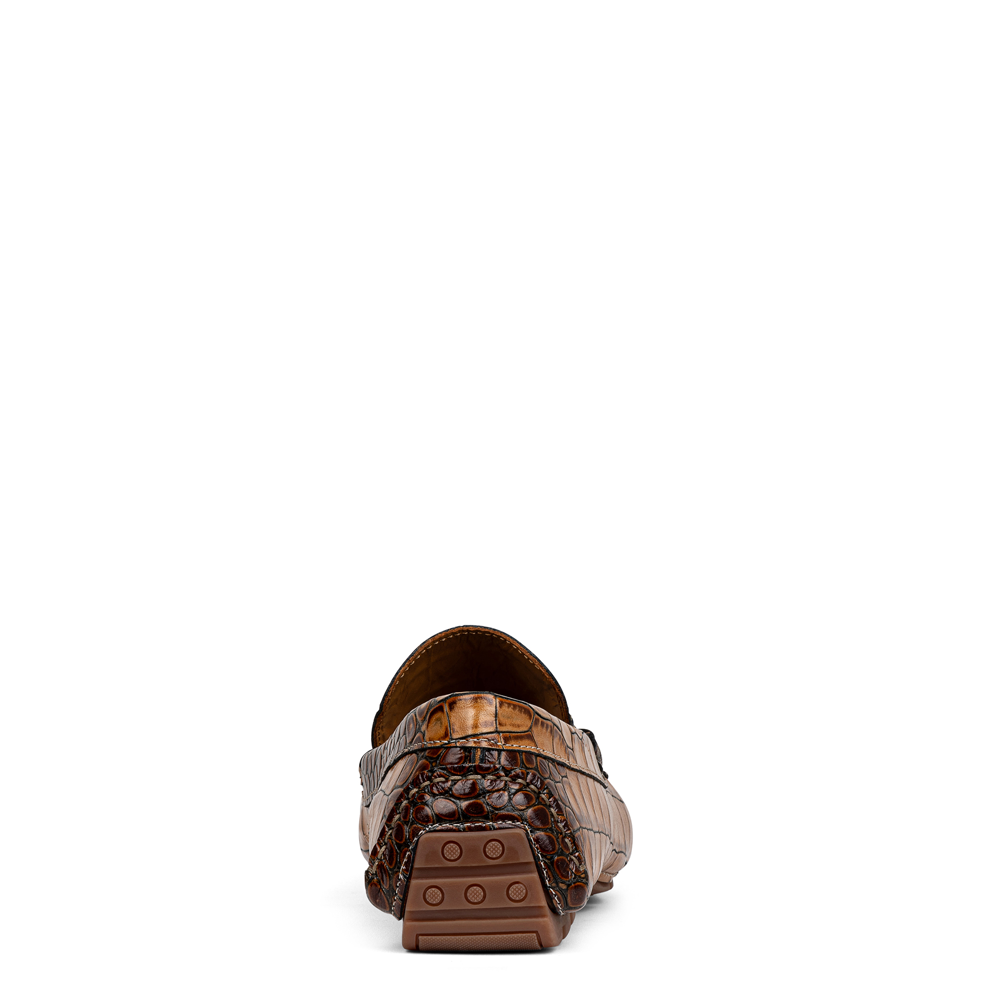 Donald Pliner Men Dacio Driver Cognac Croco Casual In Cognac Croco