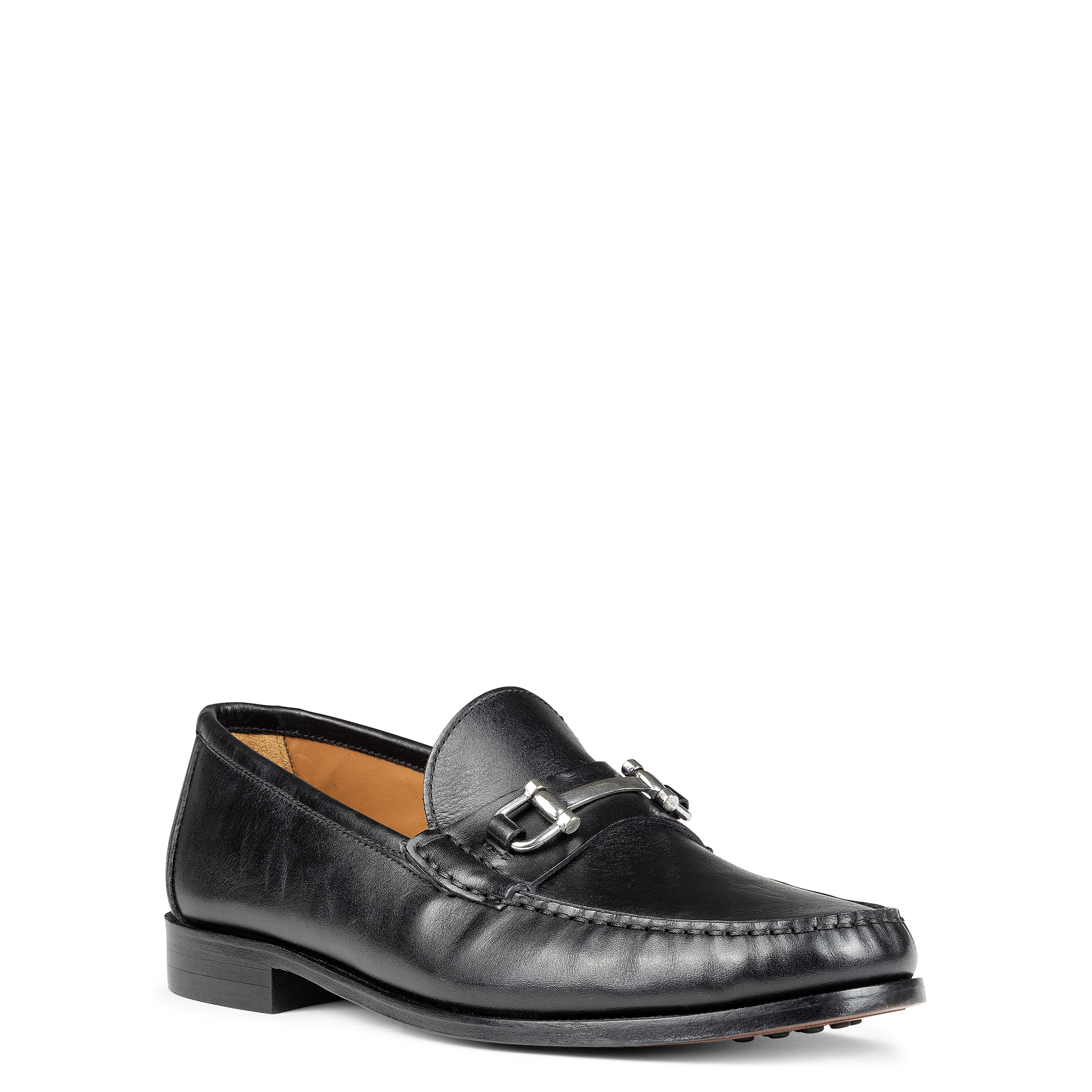 Donald Pliner Men Evanston Black Calf Leather Dress In Black Calf Leather