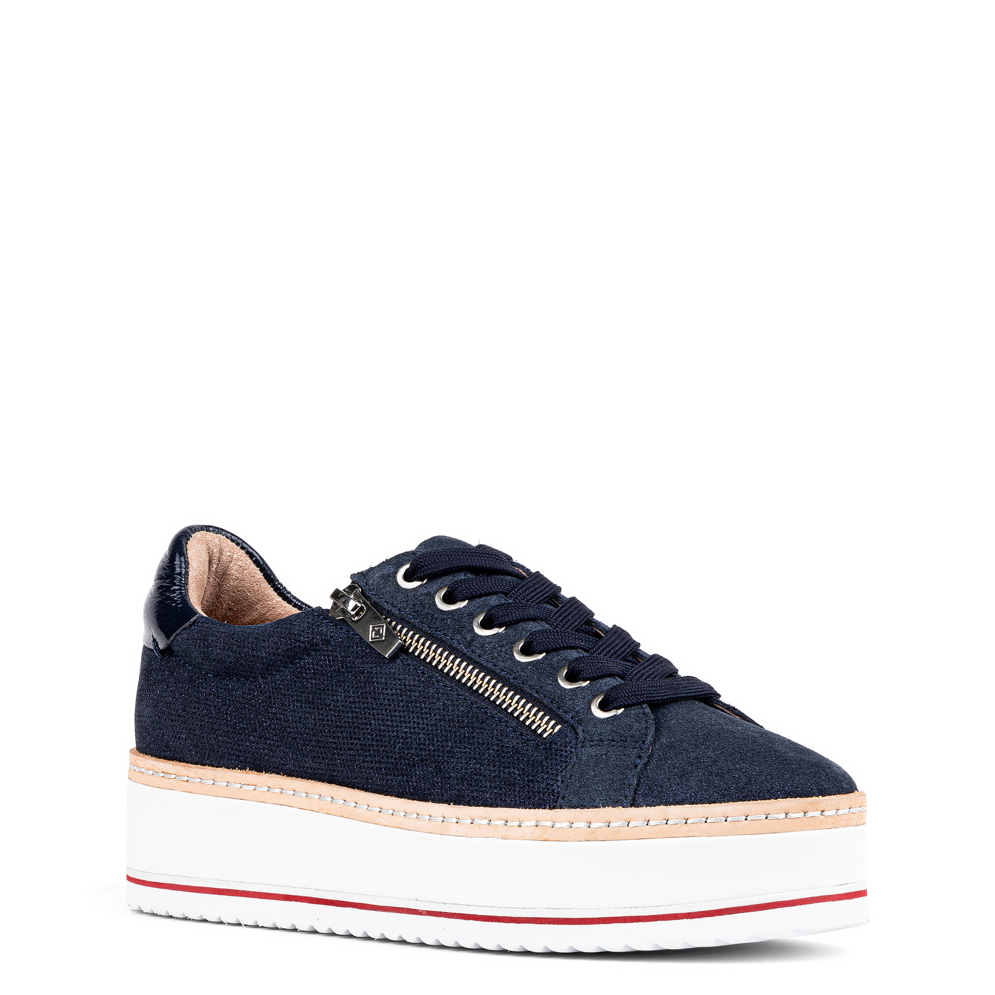 Donald Pliner Women's Zip Platform Sneakers In Navy