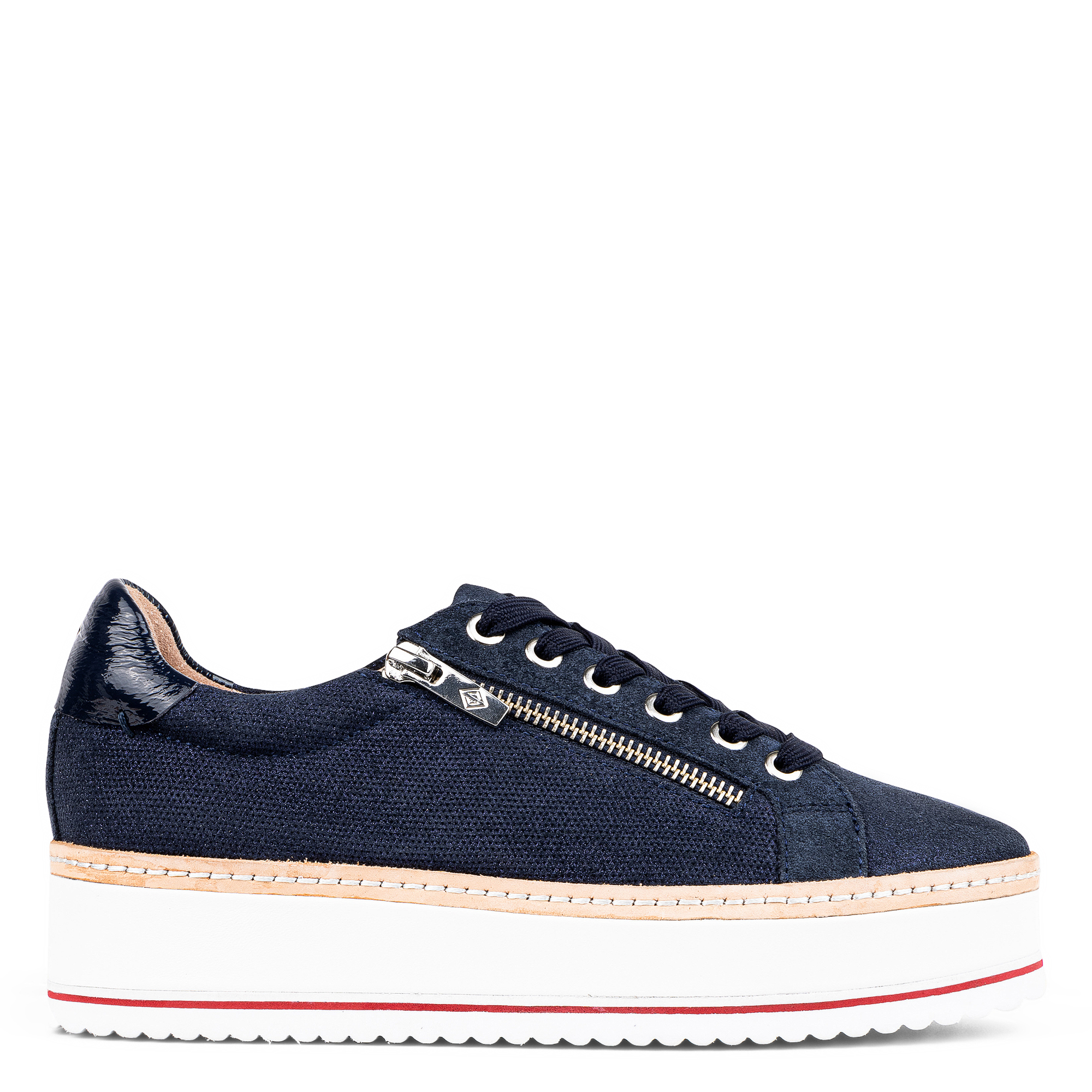 Donald Pliner Women's Zip Platform Sneakers In Navy