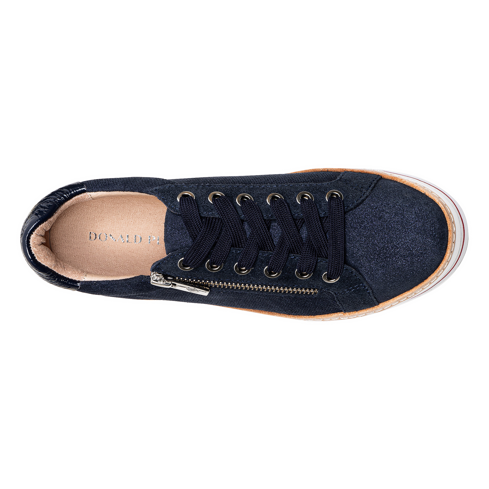 Donald Pliner Women's Zip Platform Sneakers In Navy