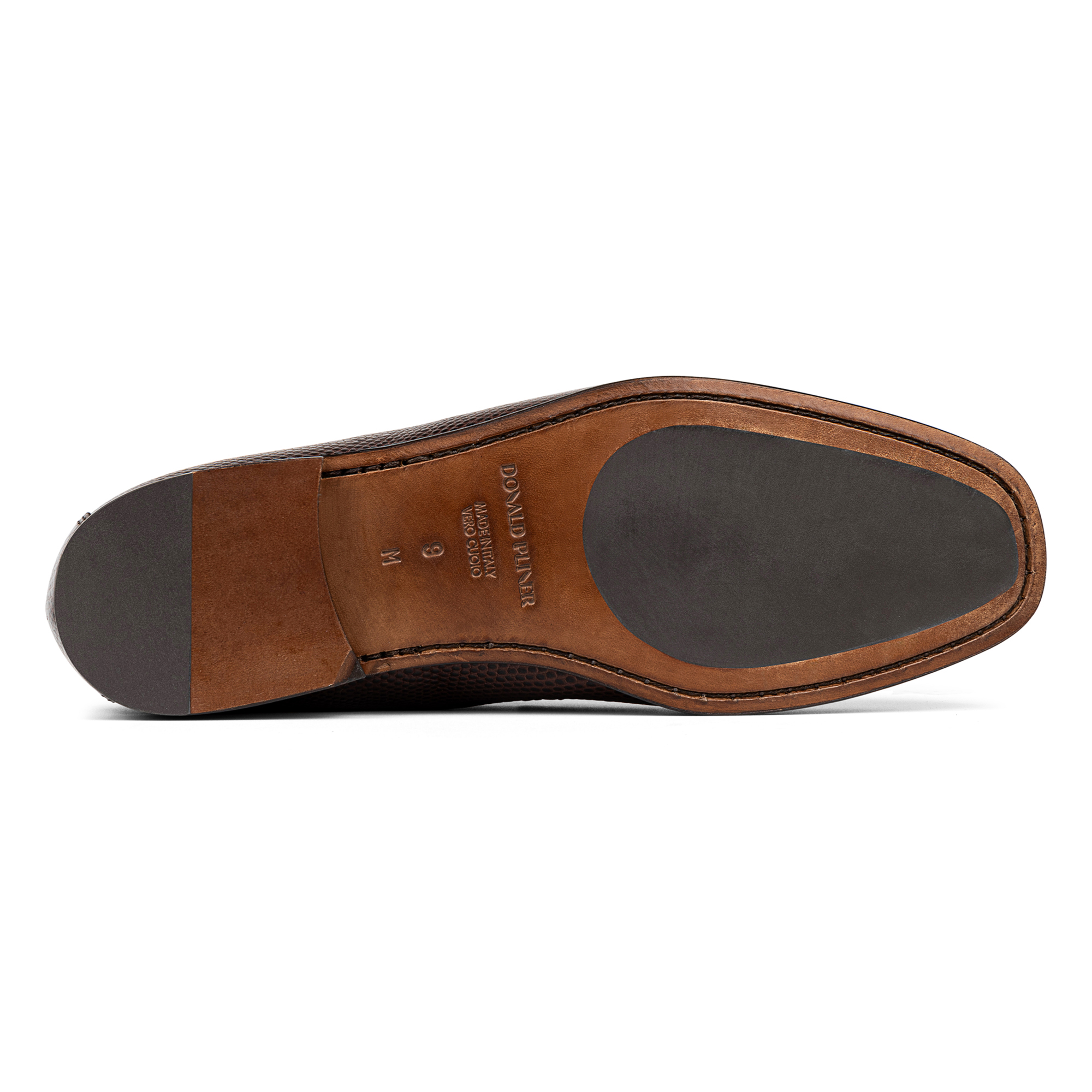 Donald Pliner Dacio Bit Loafer In Whiskey Lizard Print