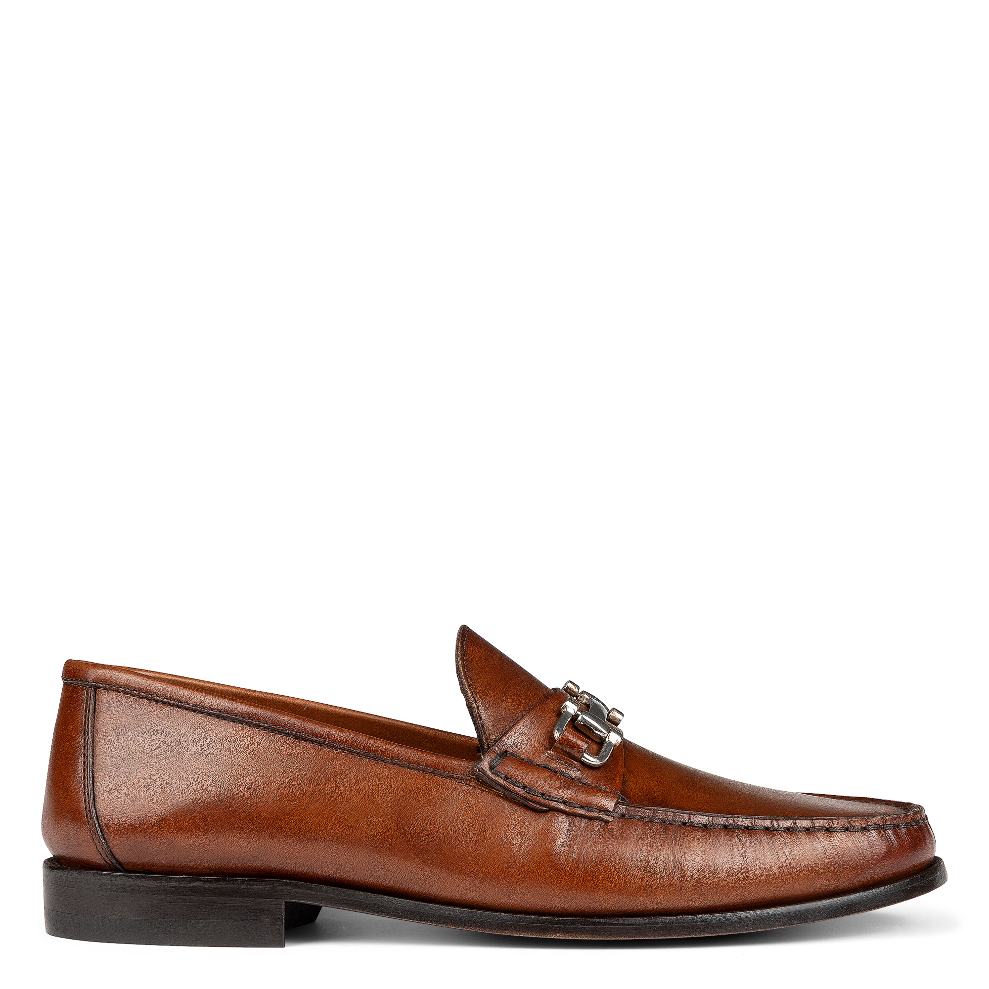 Donald Pliner Evanston Bit Loafer In Whiskey Calf Leather